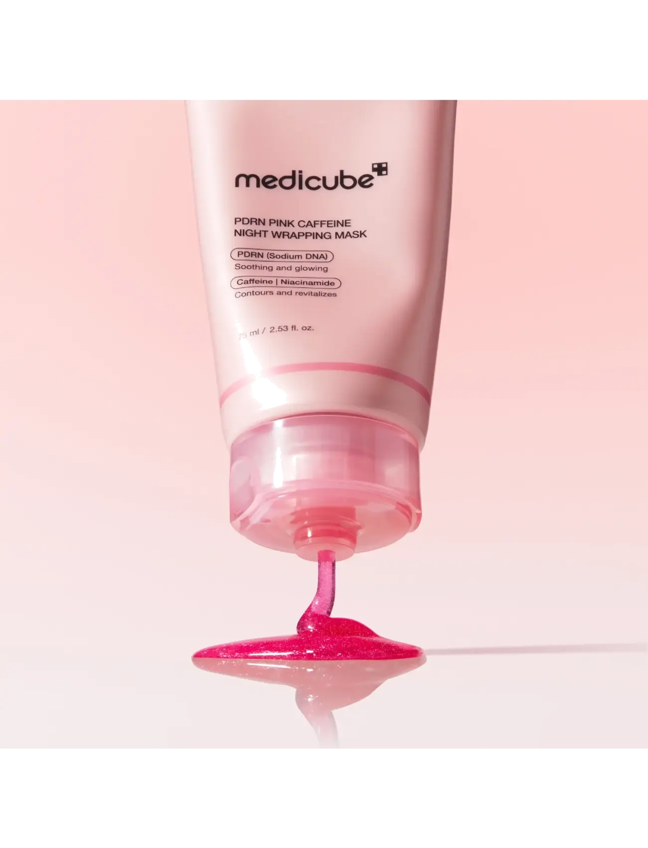 Medicube - Medicube - PDRN Pink Caffeine Night Wrapping Mask (75ml.) - fugtgivende masker - clear - 2