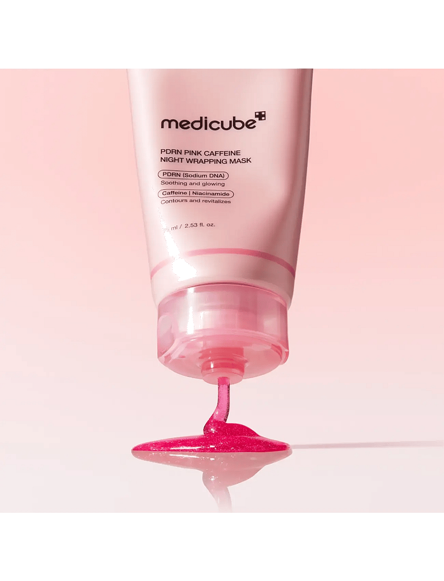 Medicube - Medicube - PDRN Pink Caffeine Night Wrapping Mask (75ml.) - niisutavad maskid - clear - 2