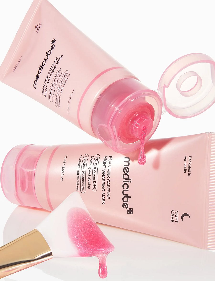 Medicube - Medicube - PDRN Pink Caffeine Night Wrapping Mask (75ml.) - niisutavad maskid - clear - 0