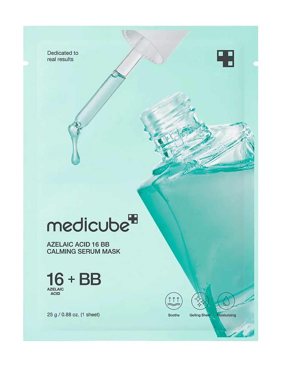 Medicube - Medicube - Azelaic Acid 16 BB Calming Serum Mask (1pcs.) - lehtmaskid - clear - 0
