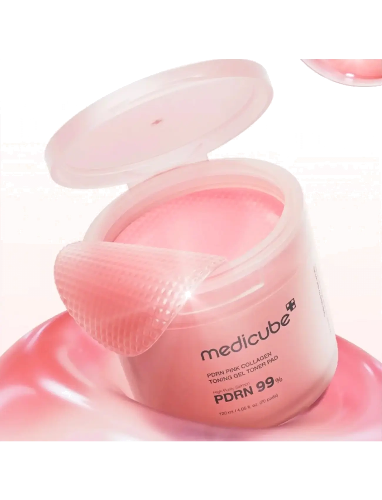 Medicube - Medicube - PDRN Pink Collagen Toning Gel Toner Pad (70pcs.) - toner pads - clear - 1
