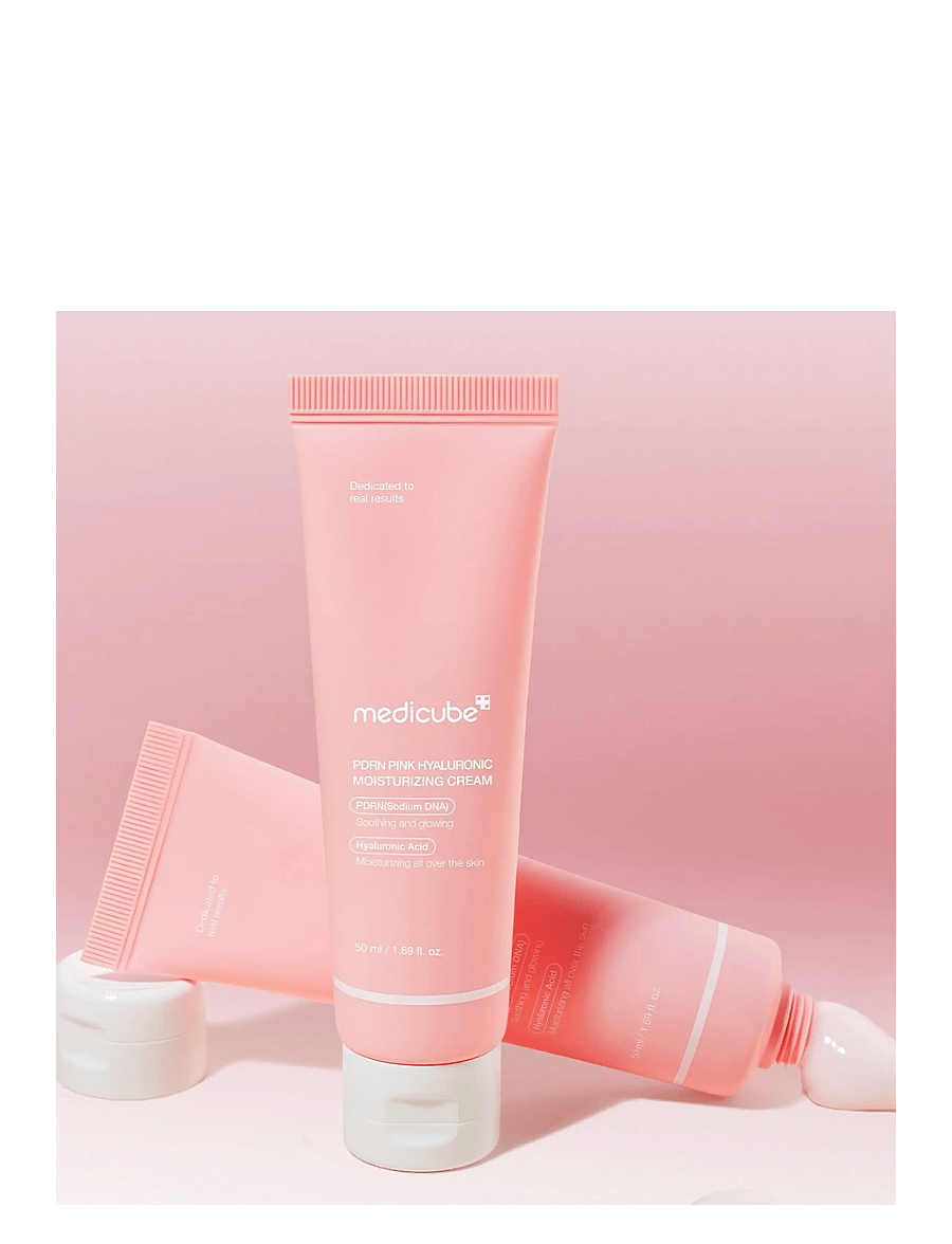 Medicube - PDRN Pink Hyaluronic Moisturizing Cream - päevakreemid - clear - 1