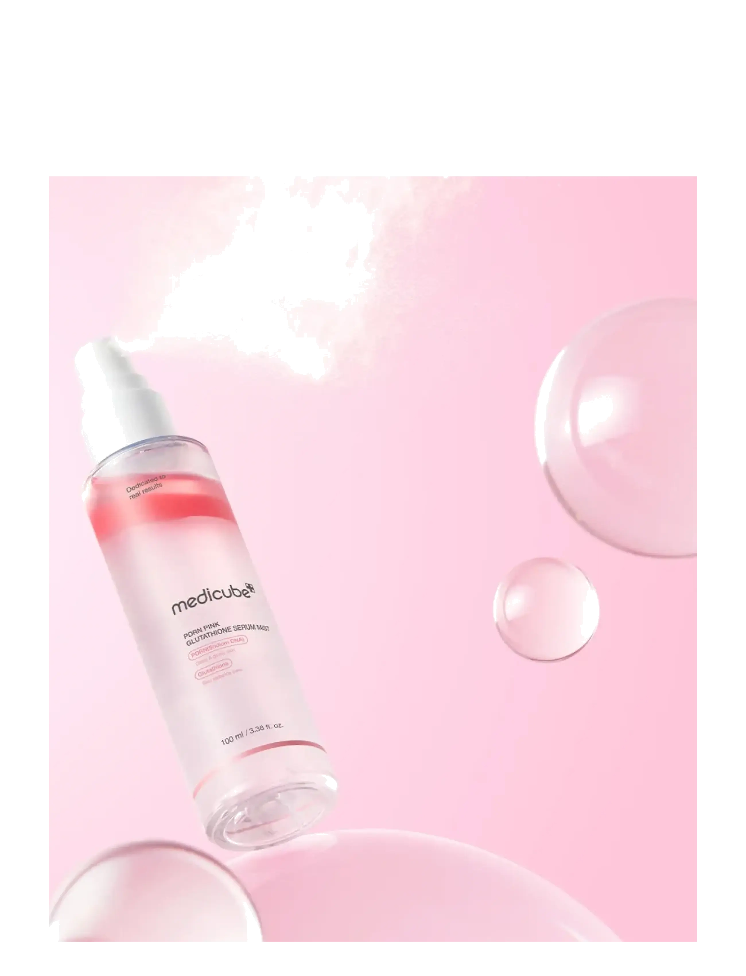 Medicube - PDRN Pink Glutathione Serum Mist - näoudusti - clear - 1