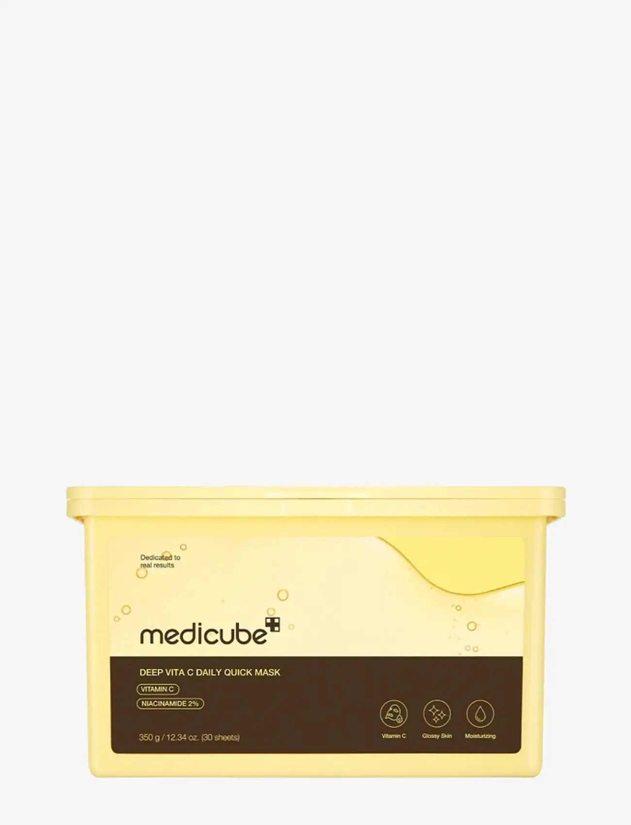 Medicube - Medicube - Deep Vita C Daily Quick Mask (30pcs.) - auduma sejas maska - clear - 1