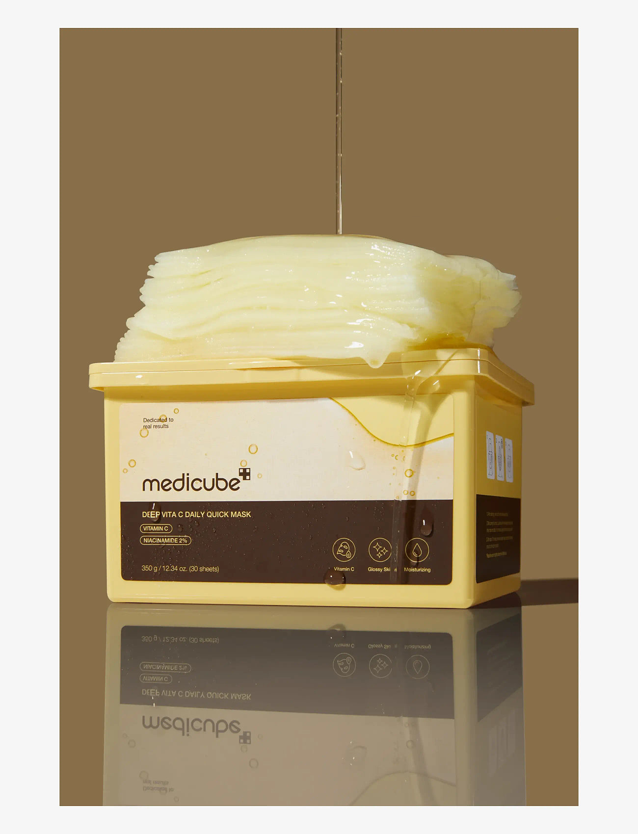 Medicube - Medicube - Deep Vita C Daily Quick Mask (30pcs.) - auduma sejas maska - clear - 3