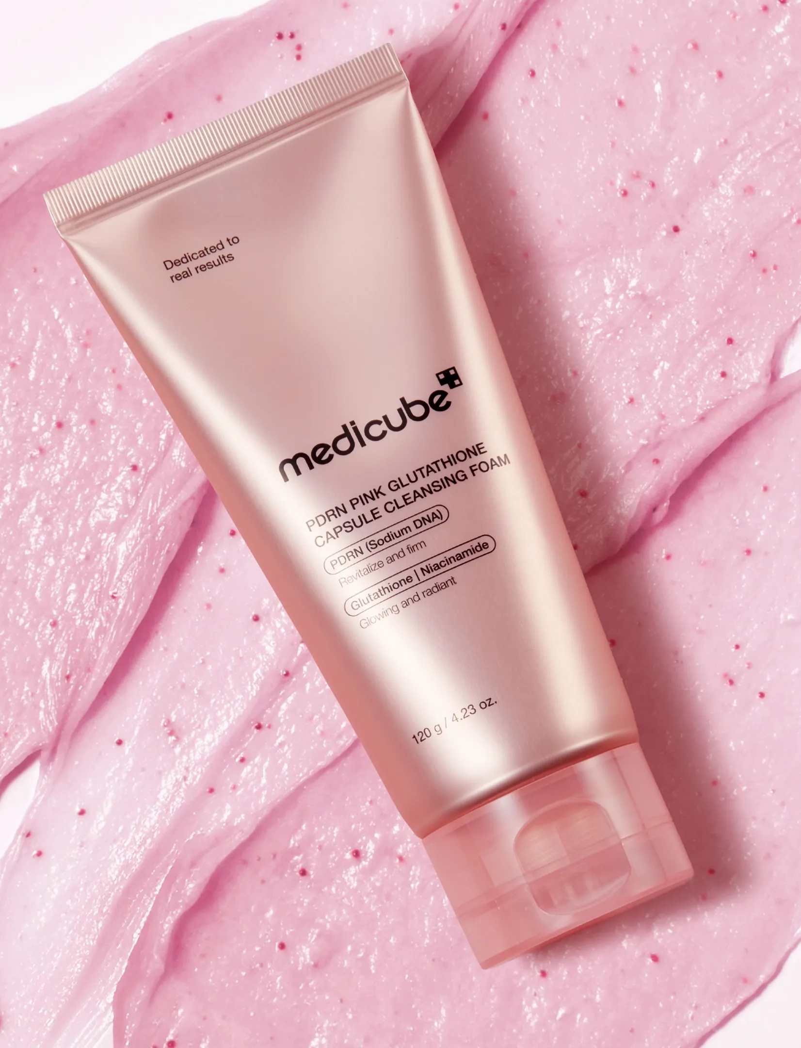 Medicube - Medicube - PDRN Pink Glutathione Capsule Cleansing Foam (120g.) - clear - 0