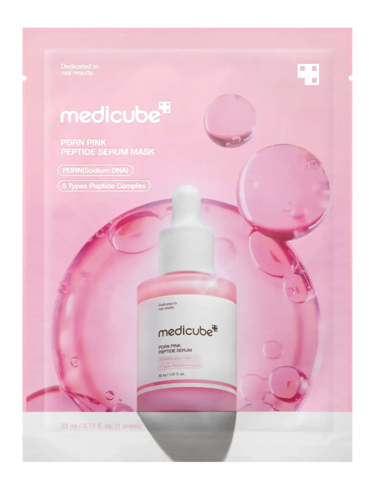 Medicube Medicube - PDRN Pink Peptide Serum Mask (10pcs.) - Nahahooldus - CLEAR / undefined
