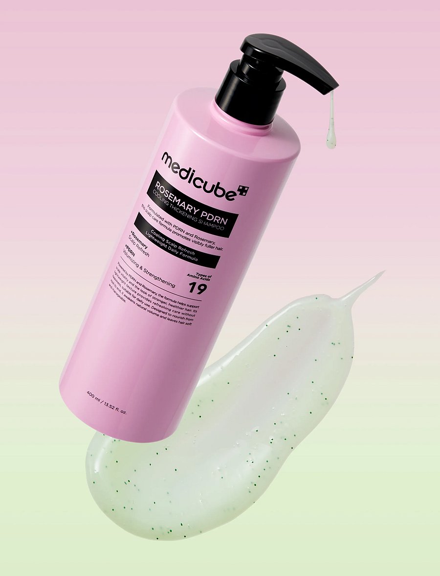 Medicube - Medicube - Rosemary PDRN Cooling Thickening Shampoo (400ml.) - peanahahooldused - clear - 3