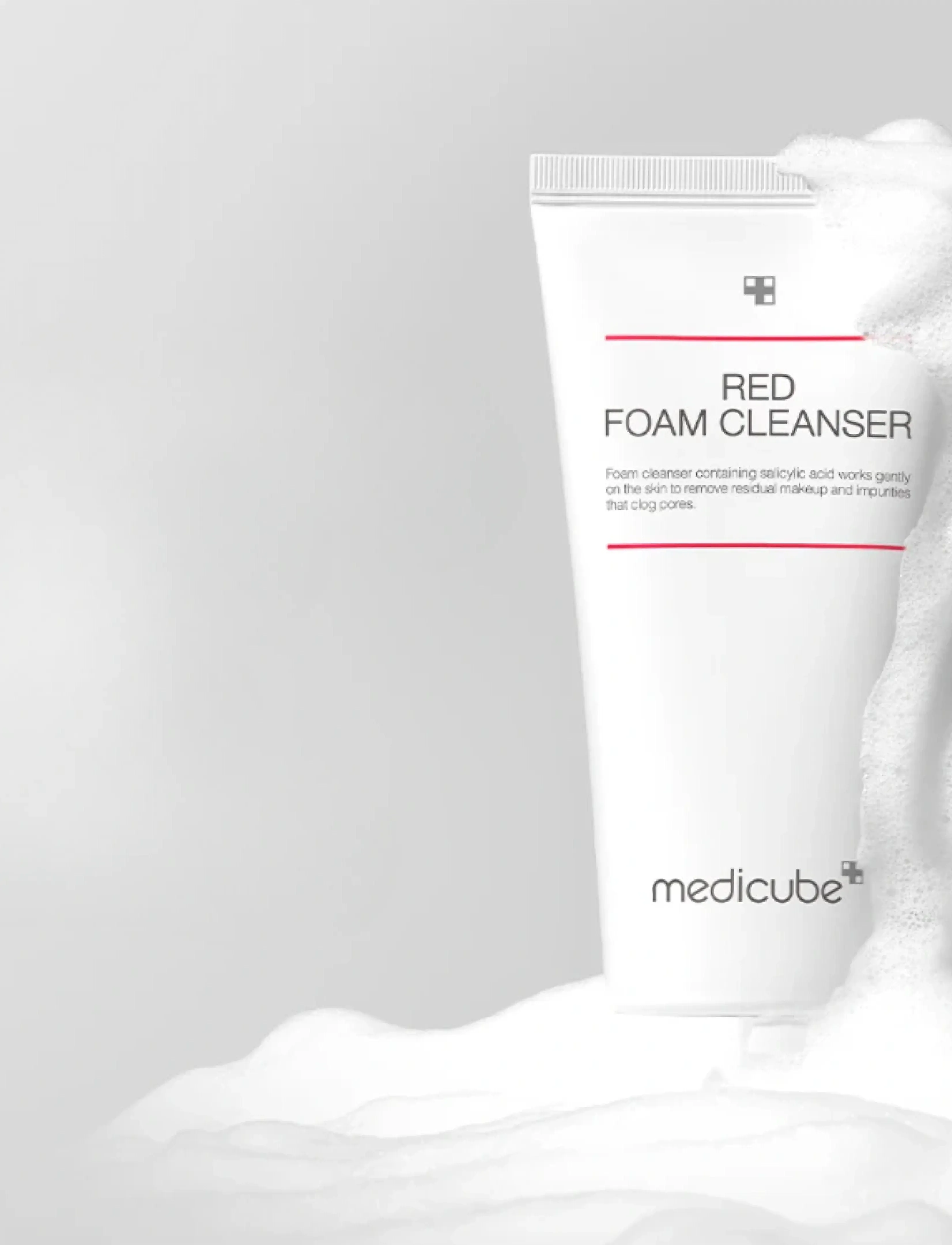 Medicube Red Foam Cleanser, 120 ml, White, Cleansers > Foaming Cleanser, Dame