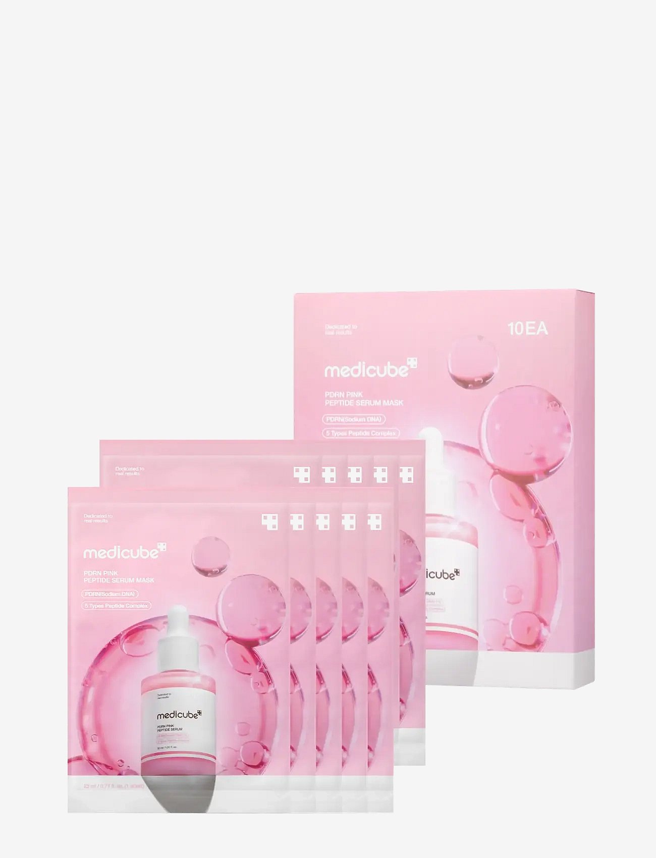 Medicube Medicube - Pdrn Pink Peptide Serum Mask (10Pcs.) - Nude - 10 PCS