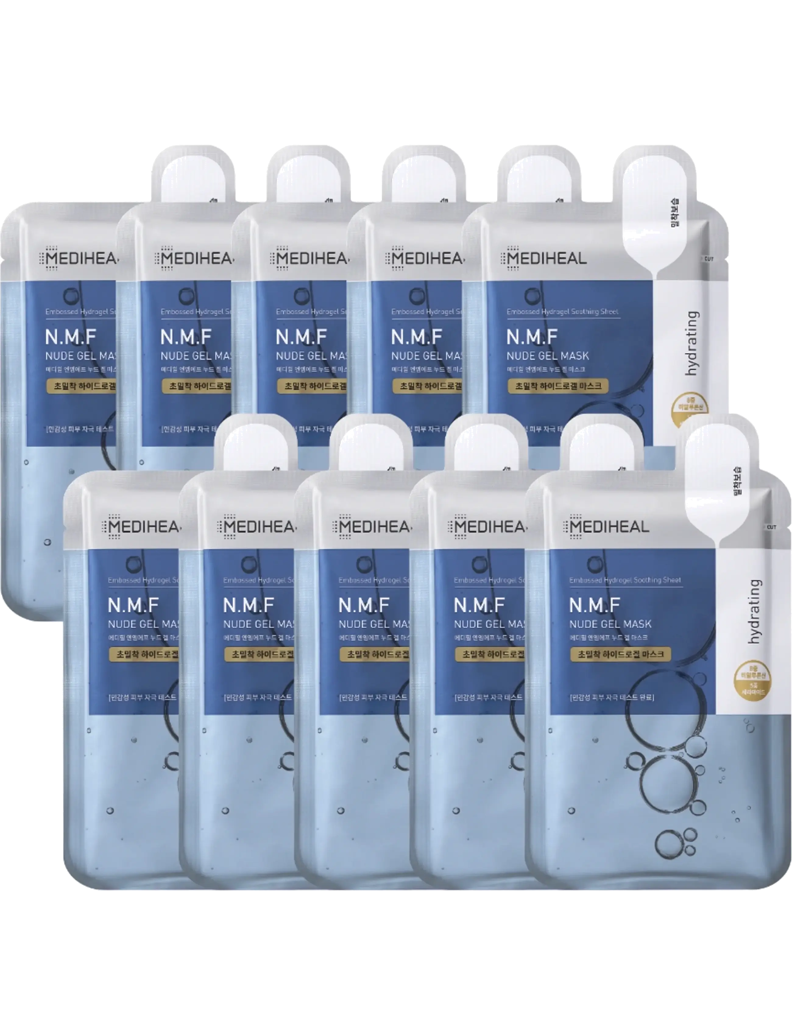 Mediheal Mediheal - N.M.F Nude Gel Mask (10pcs.) - Hudpleie - CLEAR / undefined
