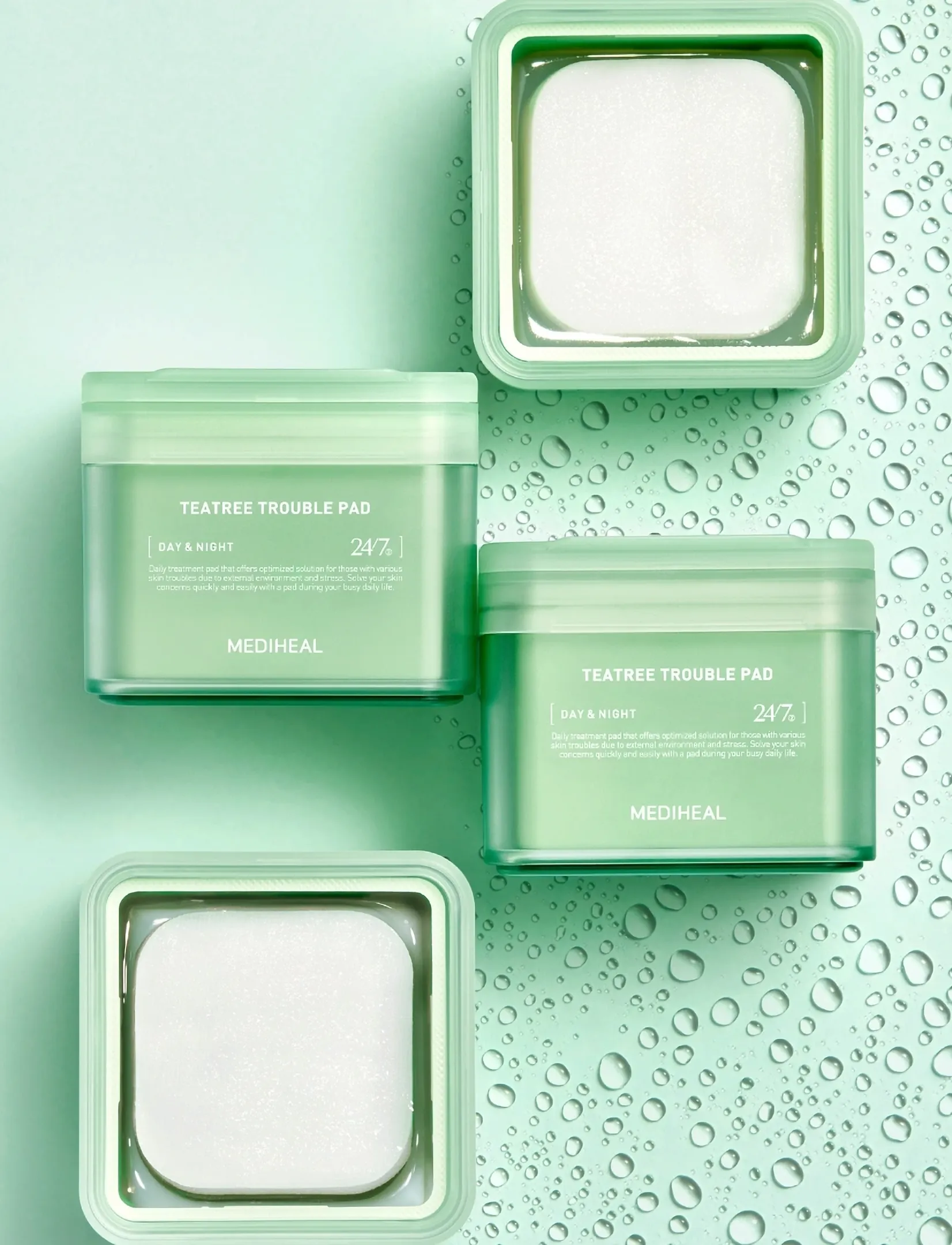 Mediheal Mediheal - Teatree Trouble Pad (100Pcs.), 100 PCS, Nude, Toners > Toner Pads, Dame