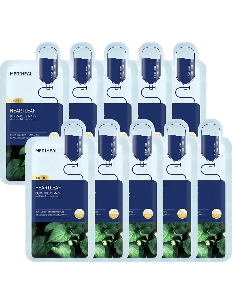 Mediheal - Mediheal - Dermaplus Heartleaf Mask (10pcs.) - clear - 1