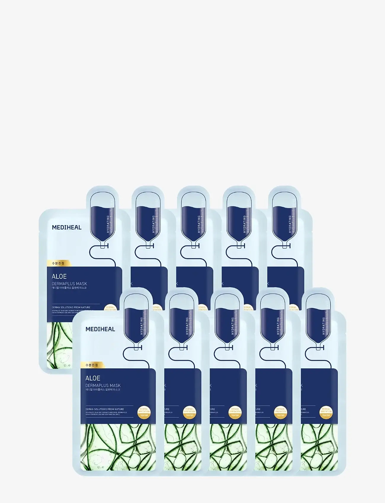 Mediheal - Mediheal - Dermaplus Aloe Mask (10pcs.) - sheet masks - clear - 1