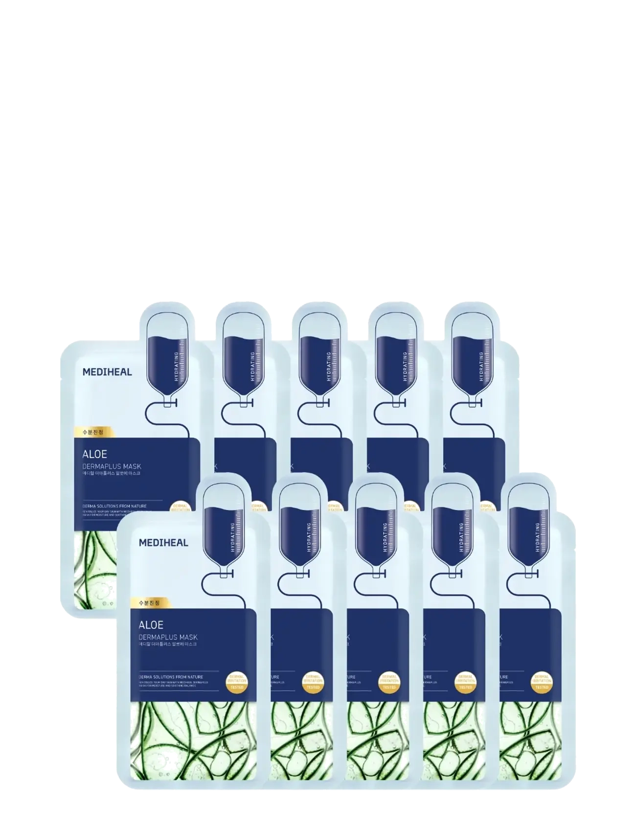Mediheal Mediheal - Dermaplus Aloe Mask (10pcs.) - Hudvård - CLEAR / undefined