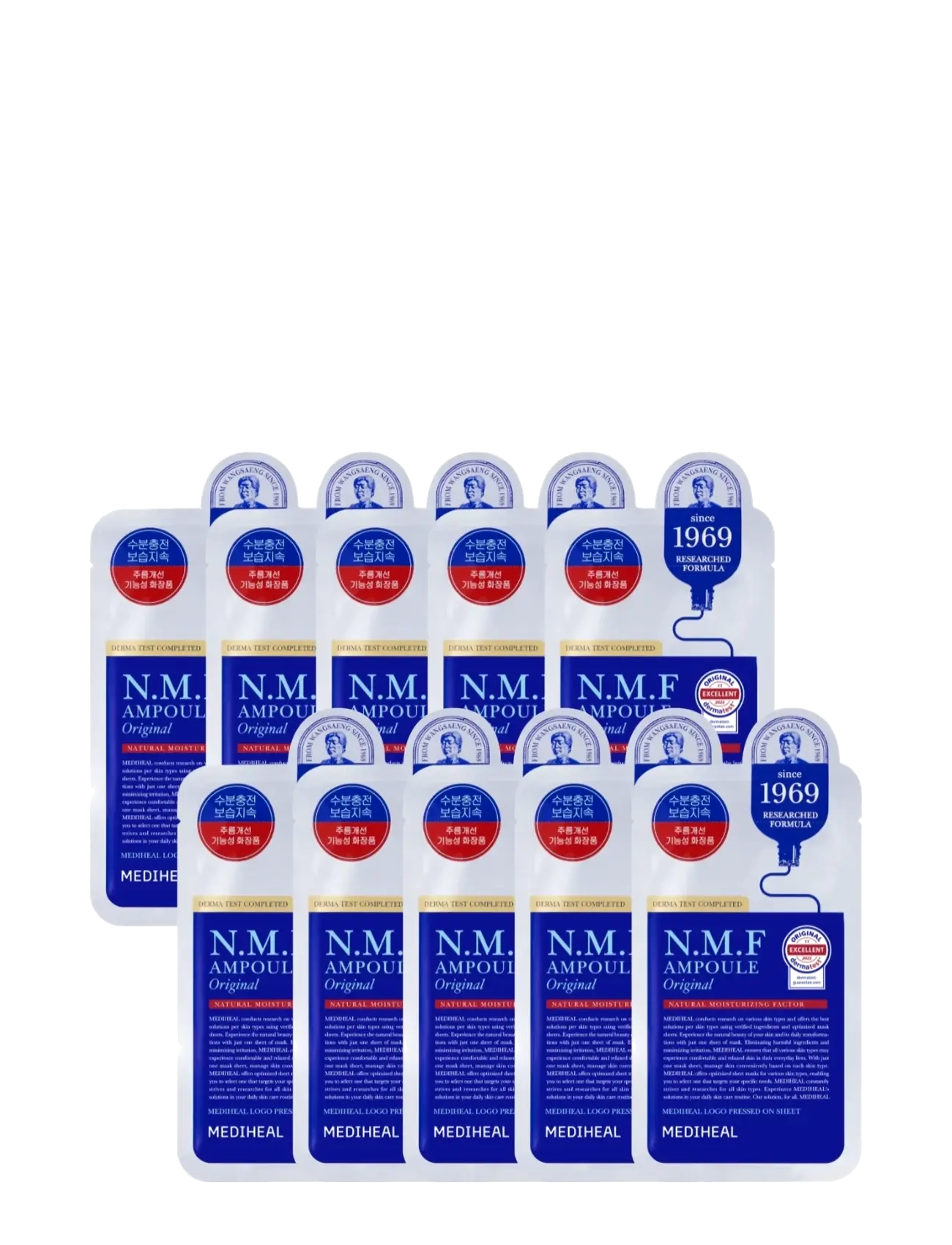 Mediheal Mediheal - The N.M.F Ampoule Mask Original (10pcs.) - Nýkomið - CLEAR / undefined