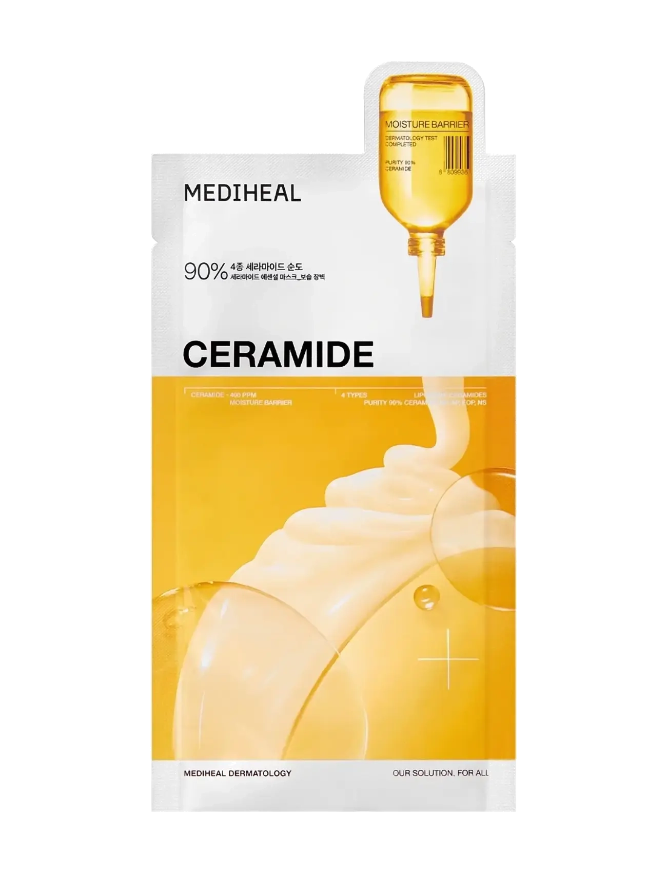 Mediheal - Ceramide Essential Mask Moisture Barrier (1Pcs.), Sheetmaske, Nude, Str: 1 PCS