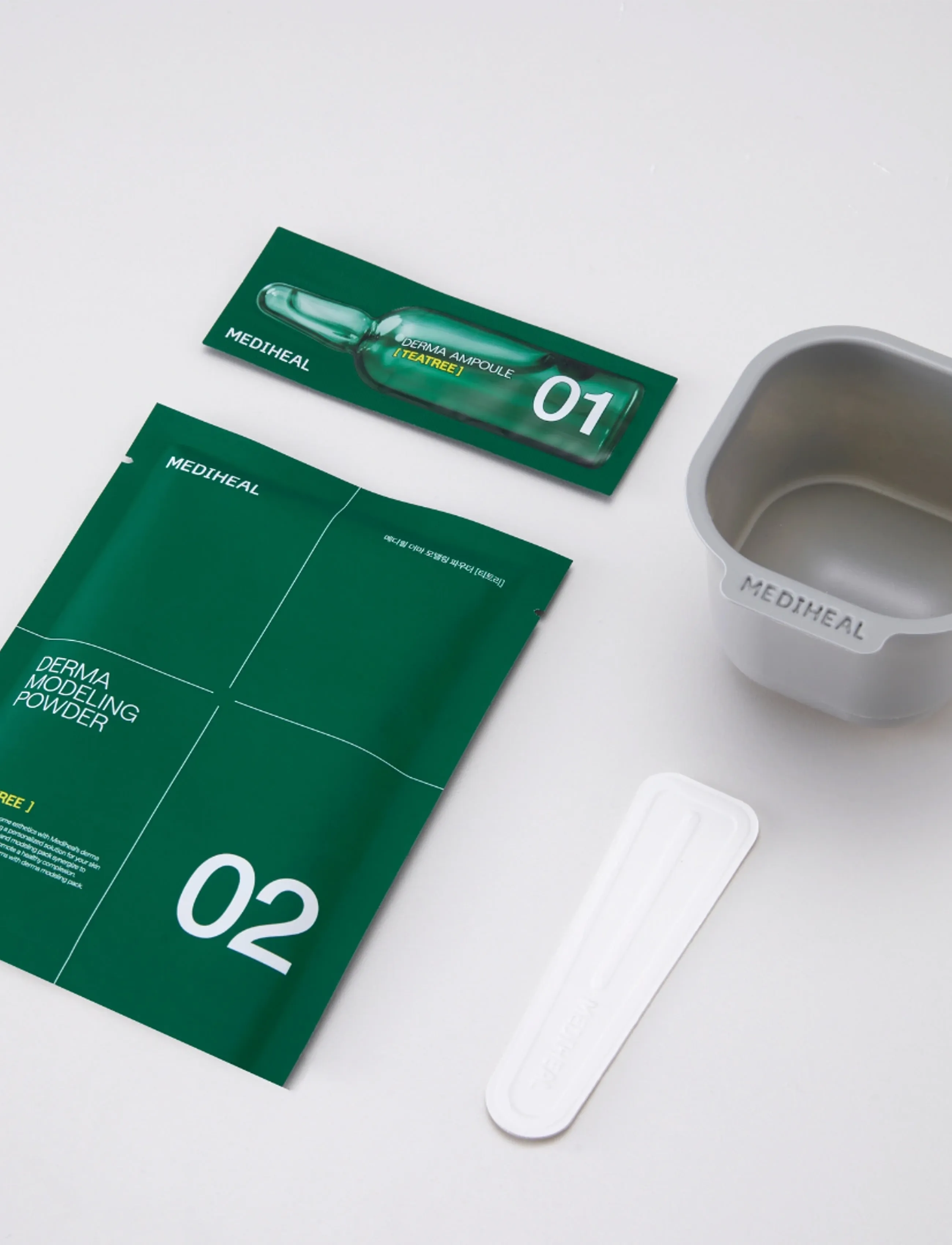 Mediheal Mediheal - Derma Modeling Pack Teatree Claming (1Pcs.), 1 PCS, Green, Ansigtsmasker > Lermaske, Dame