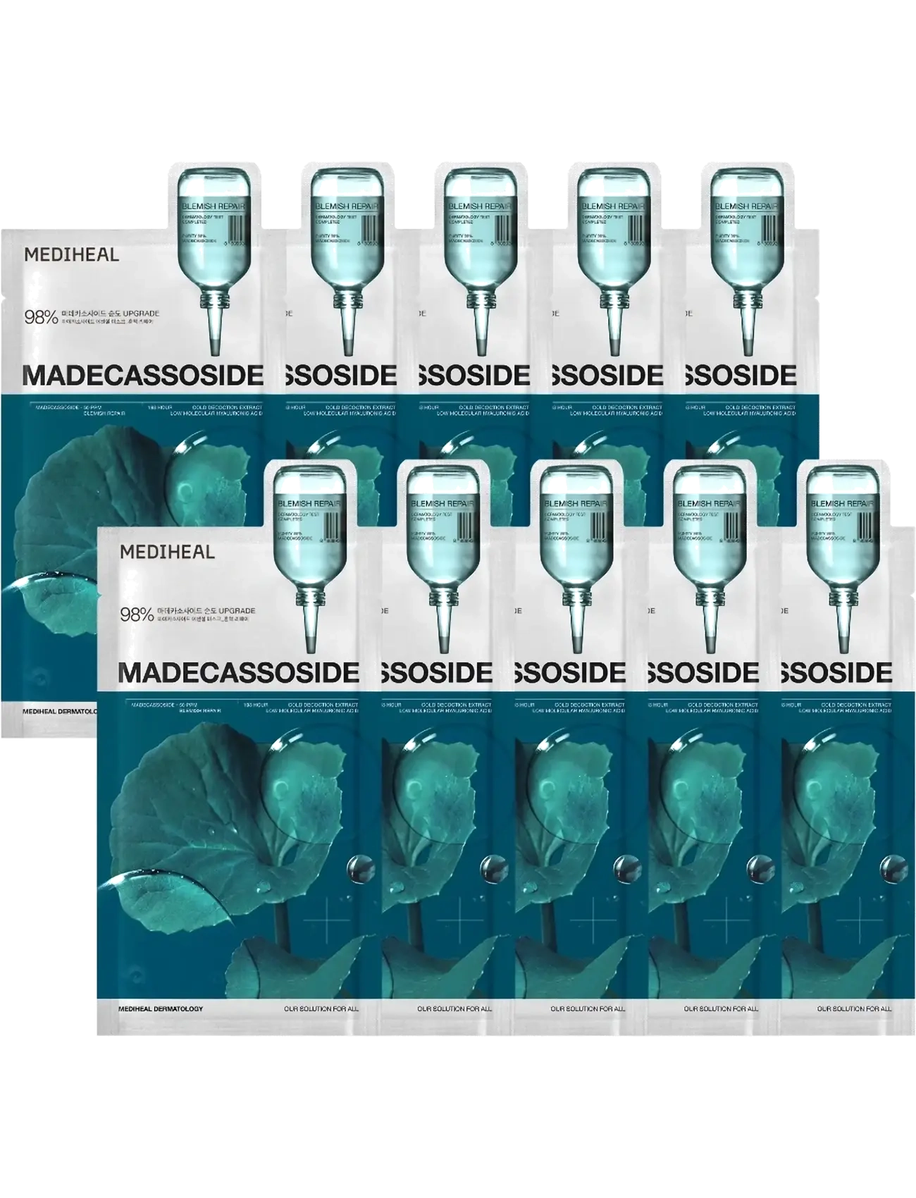 Mediheal Mediheal - Madecassoside Essential Mask Blemish Repair (10pcs.) - Hudvård - CLEAR / undefined
