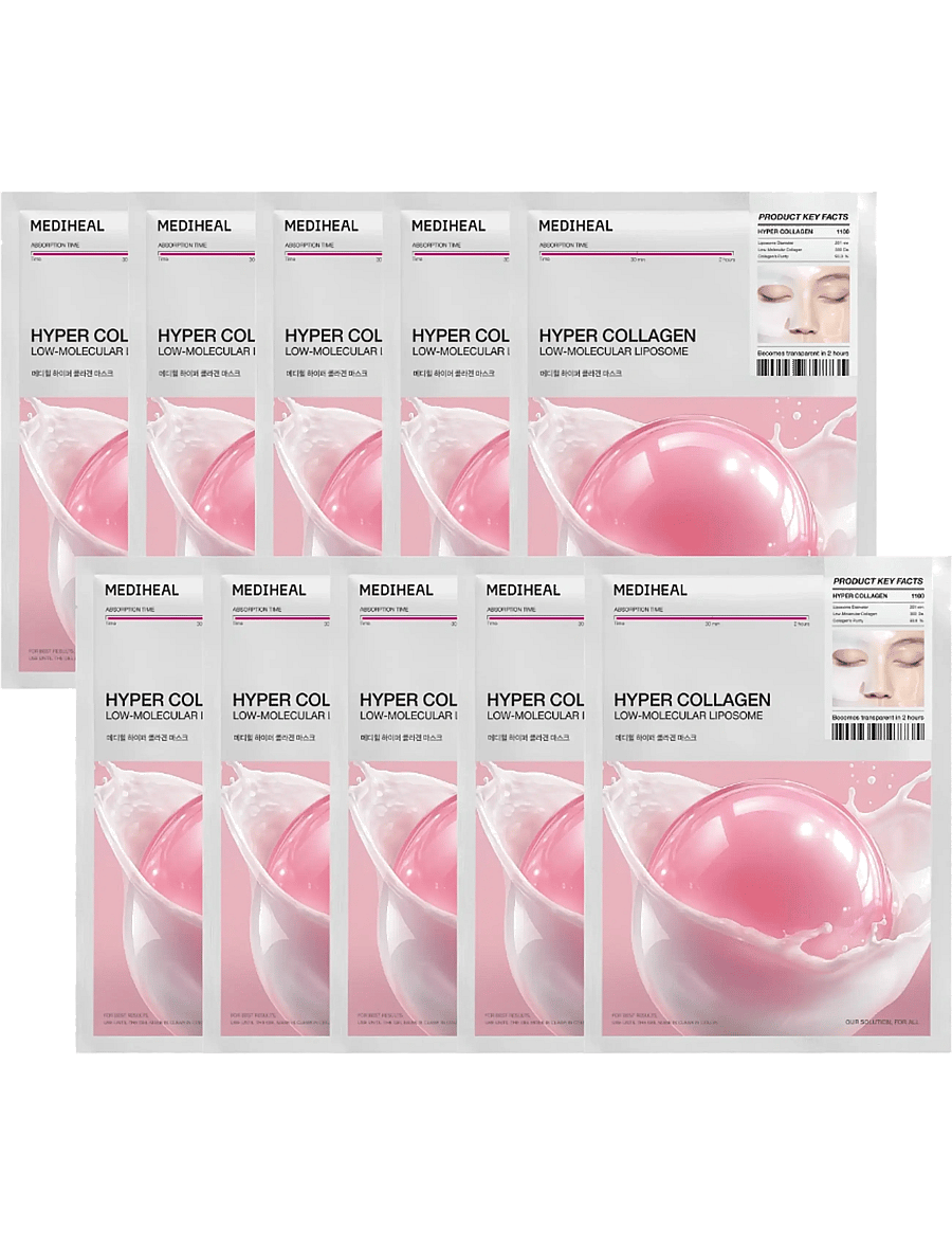 Mediheal - Mediheal - Hyper Collagen Mask (10pcs.) - clear - 1