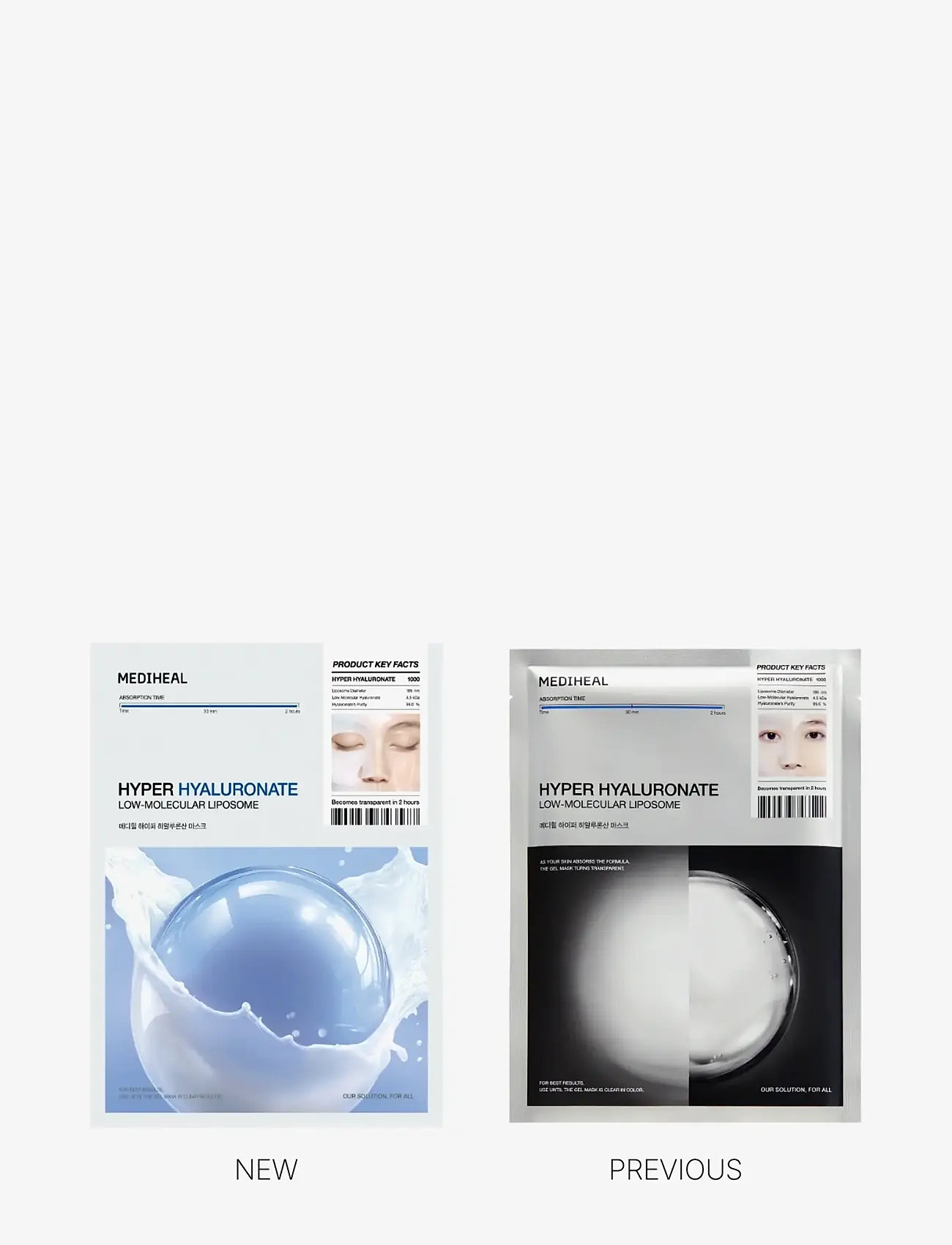 Mediheal - Mediheal - Hyper Hyaluronate Mask (1pcs.) - sheet masks - clear - 2