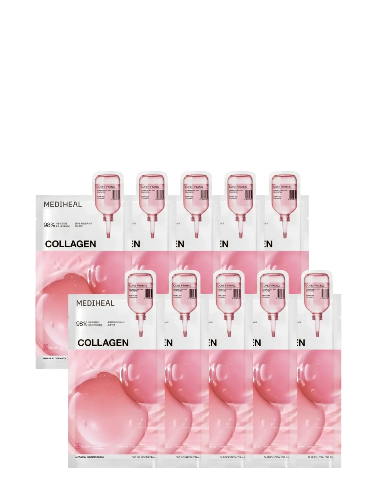 Mediheal Mediheal - Collagen Essential Mask Core Firming (10pcs.) - Hudvård - CLEAR / undefined