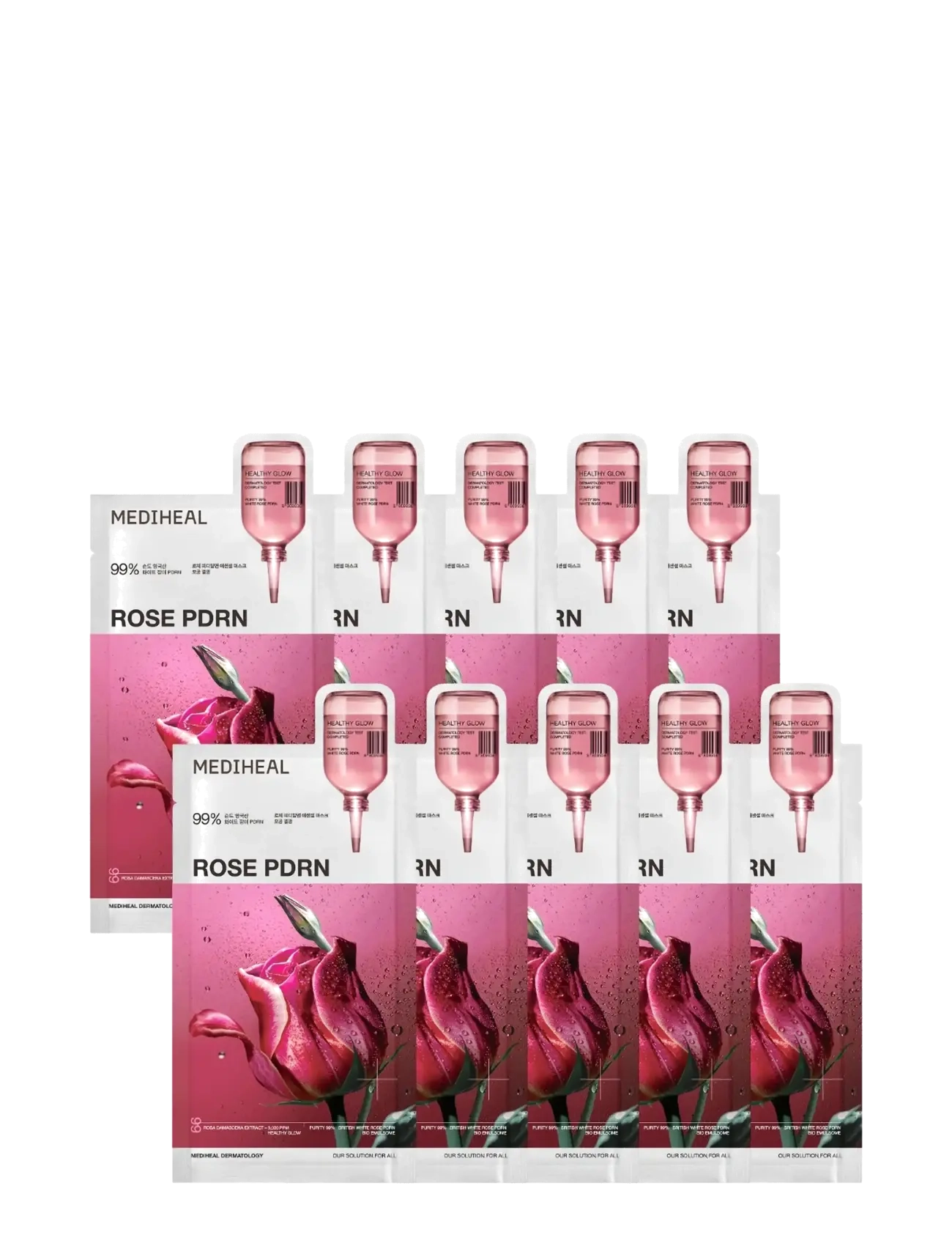 Mediheal - Mediheal - Rose PDRN Essential Mask Healthy Glow (10pcs.) - clear - 1