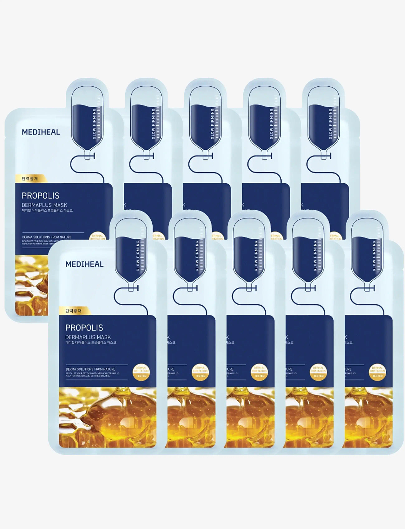 Mediheal - Mediheal - Dermaplus Propolis Mask (10pcs.) - sheet masks - clear - 0