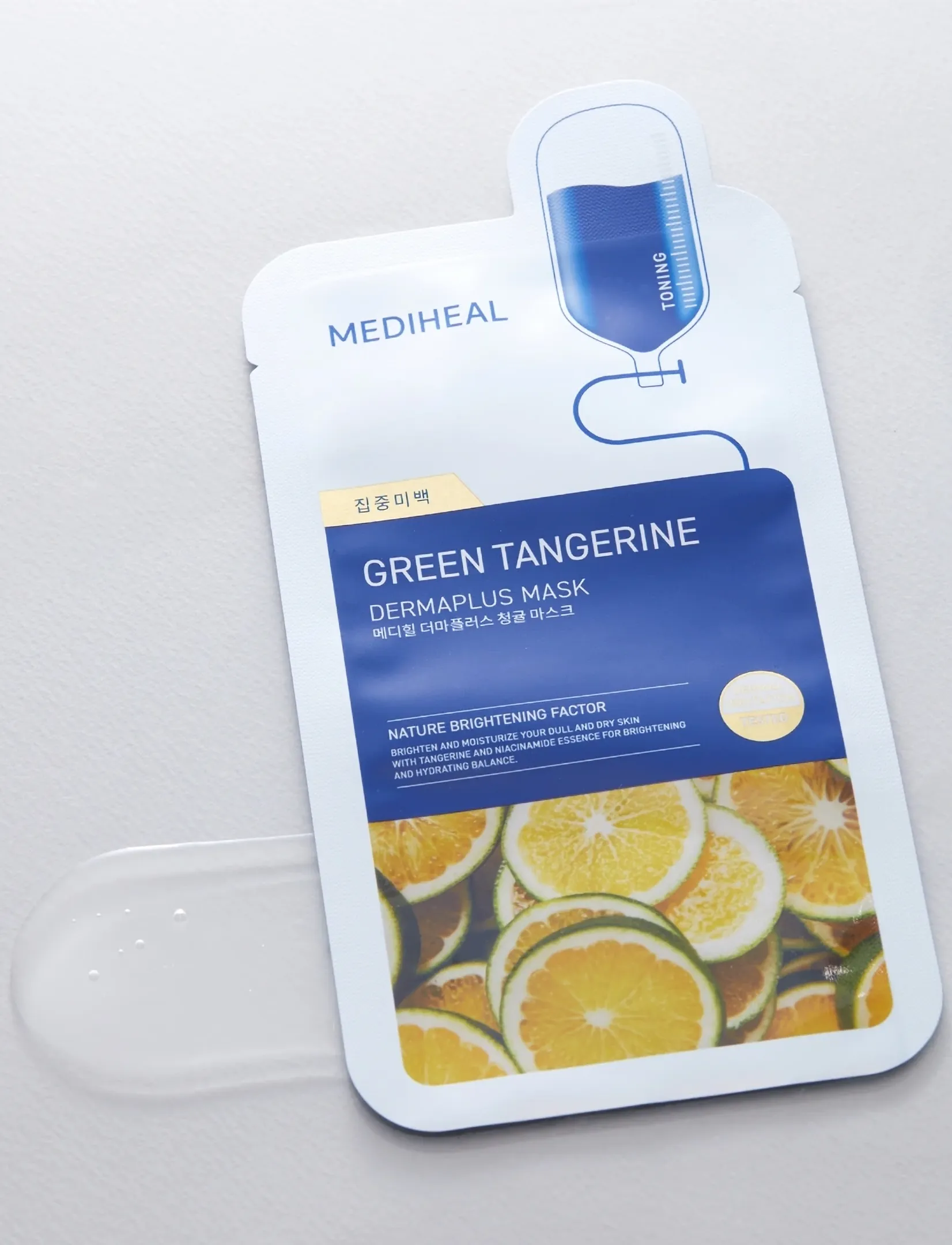 Mediheal - Mediheal - Dermaplus Green Tangerine Mask (10pcs.) - sheet masks - clear - 0