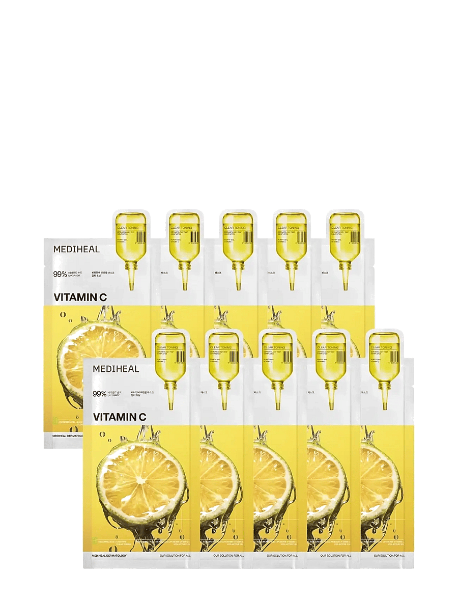 Mediheal - Mediheal - Vitamin C Essential Mask Clear Toning (10pcs.) - sheet masks - clear - 1