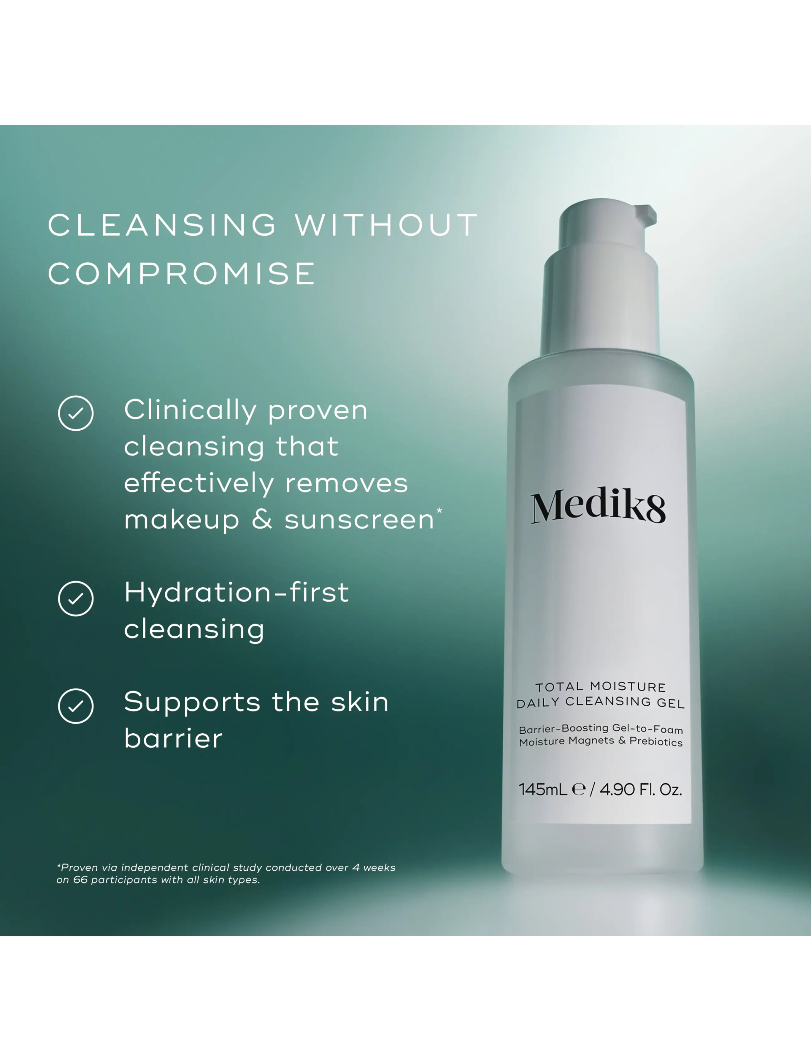 Medik8 - Total Moisture Daily Cleansing Gel - rensegels - clear - 4