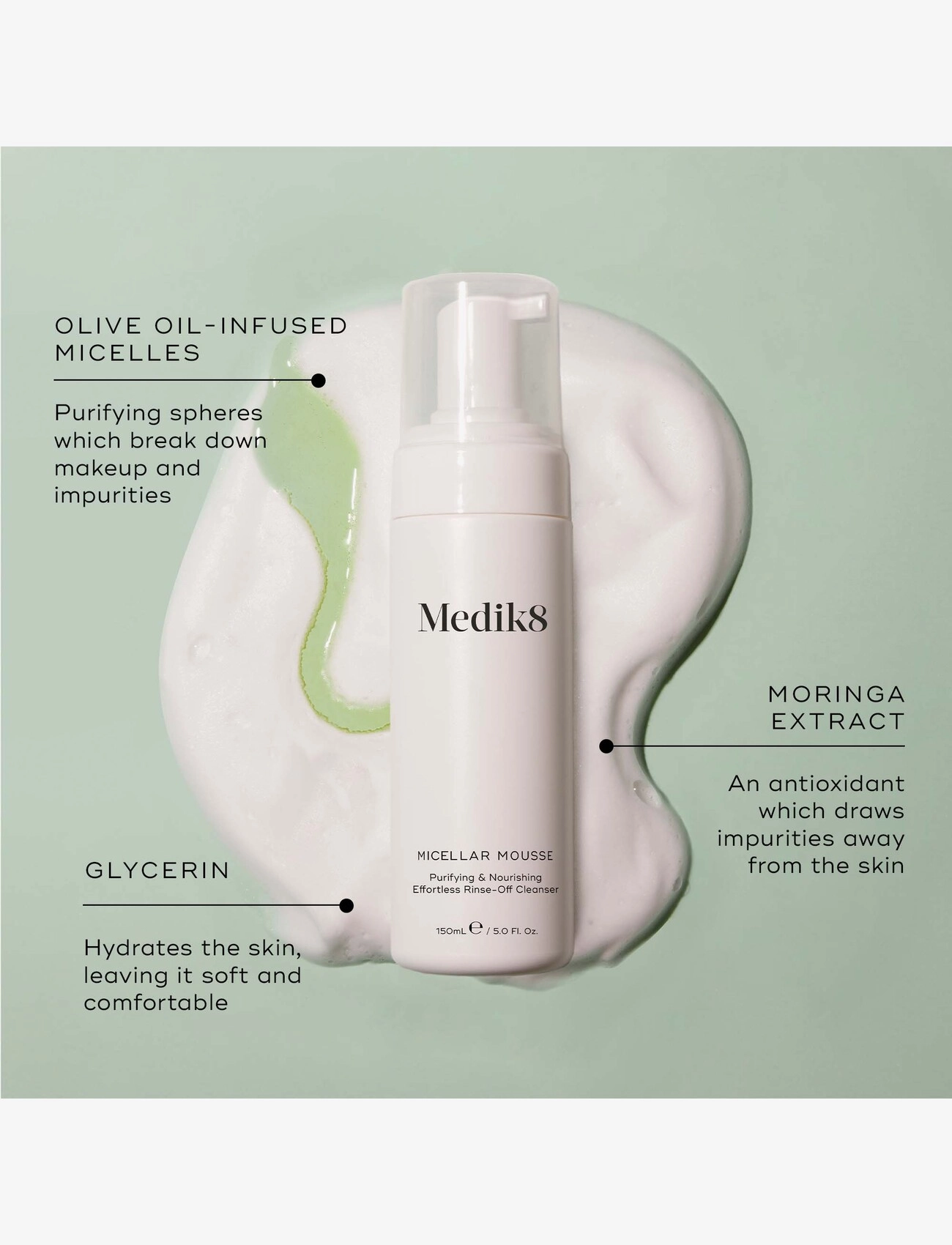 Medik8 - Micellar Mousse - puhastusvahud - clear - 4