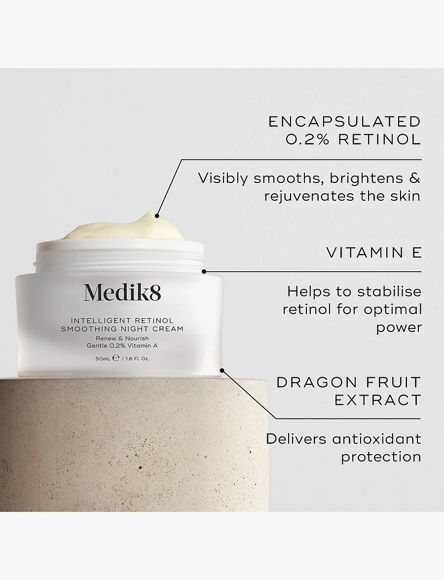 Medik8 - Intelligent Retinol Smoothing Night Cream - suvine nahk - clear - 2