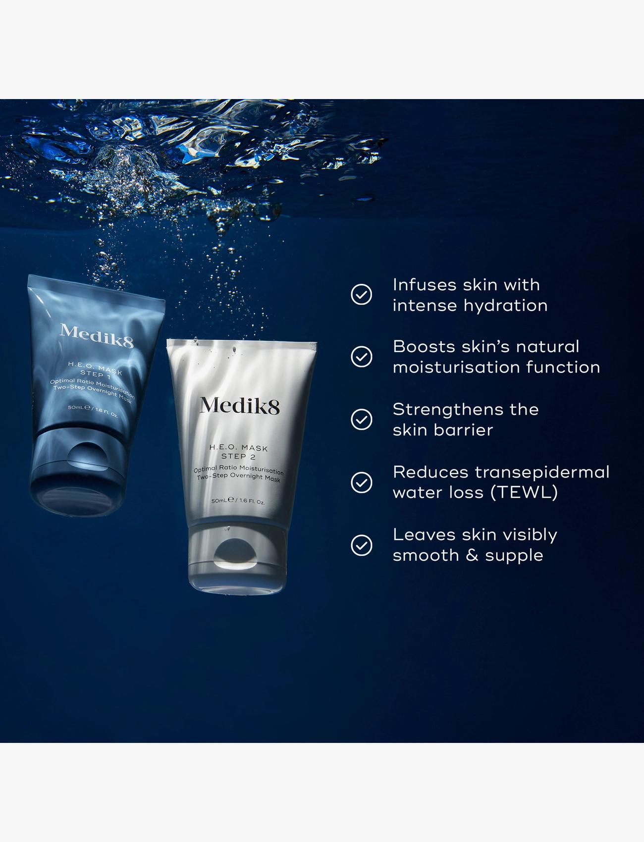Medik8 - H.E.O Mask - fugtgivende masker - clear - 5