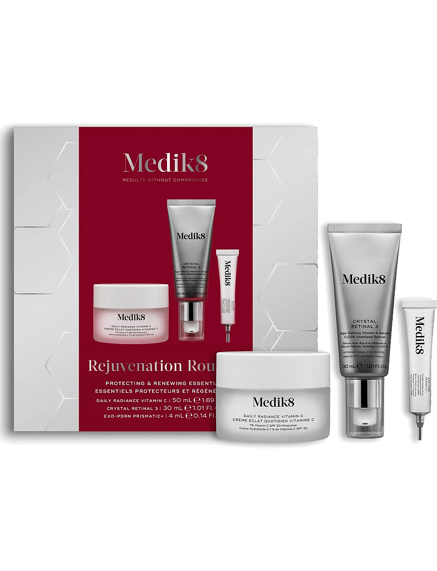 Medik8 - Rejuvenation Routine (Kit): Daily Radiance Vitamin C, Crystal Retinal 3, Exo-PDRN Prismatic - clear - 1