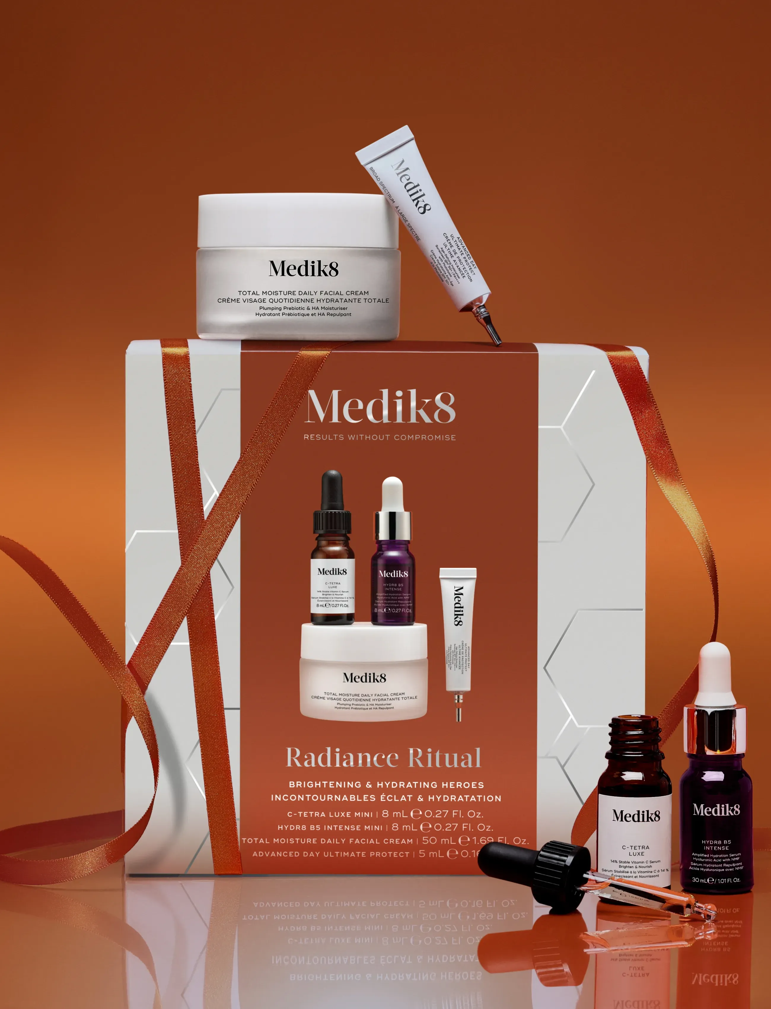 Medik8 - Radiance Ritual: C-Tetra Luxe, Hydr8 B5 Intense, Total Moisture Cream, Advanced Day SPF50+ - clear - 3