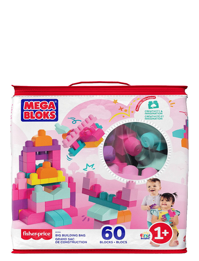 MEGA Bloks - BLOKS First Builders Big Building Bag Toy Blocks with Storage Bag (60 Pieces) for Toddler - ehitusklotsid - multi color - 4