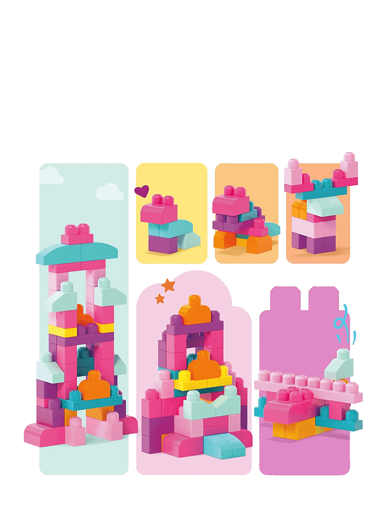 MEGA Bloks - BLOKS First Builders Big Building Bag Toy Blocks with Storage Bag (60 Pieces) for Toddler - ehitusklotsid - multi color - 5