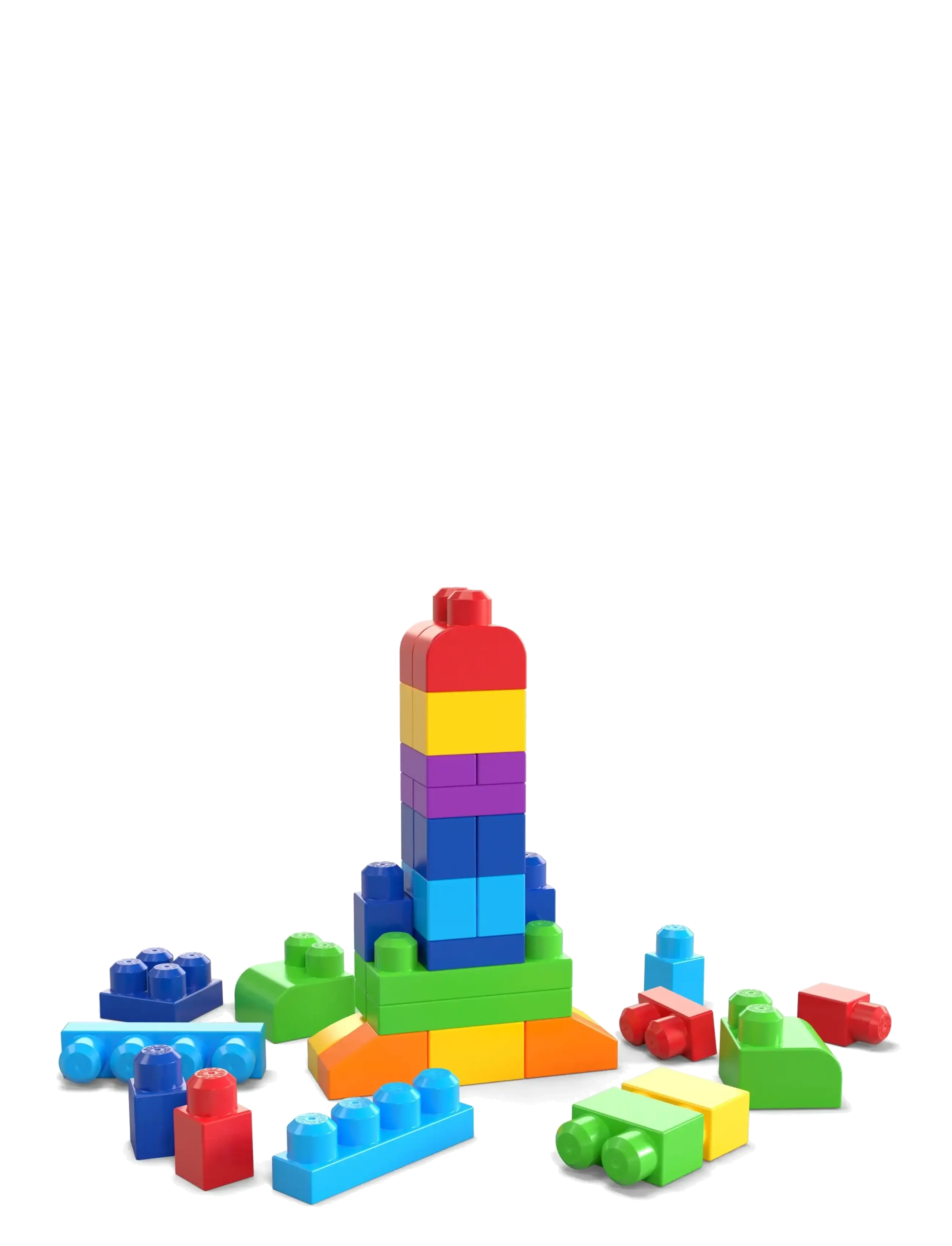 MEGA Bloks - BLOKS First Builders Big Building Bag Toy Blocks with Storage Bag (60 Pieces) for Toddler - ehitusklotsid - multi color - 2