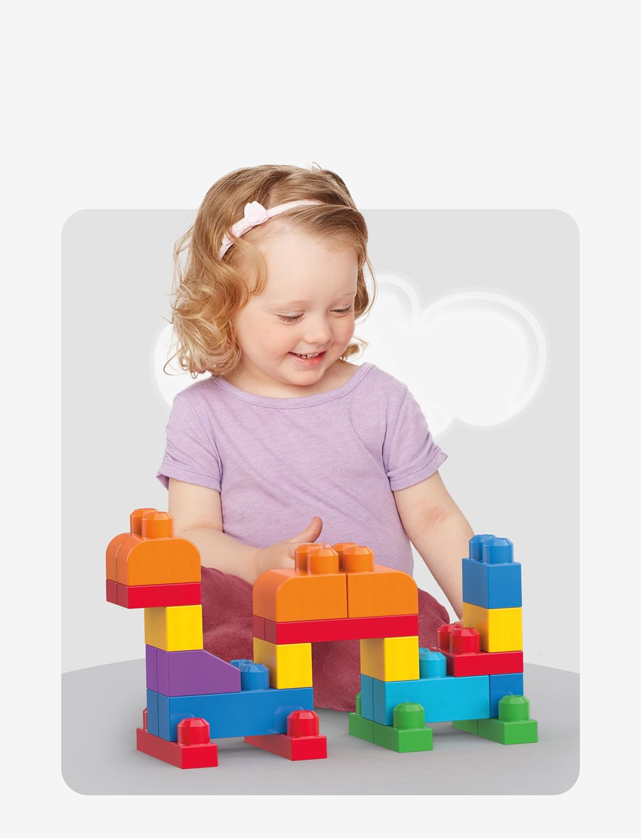 MEGA Bloks - BLOKS First Builders Big Building Bag Toy Blocks with Storage Bag (60 Pieces) for Toddler - ehitusklotsid - multi color - 5