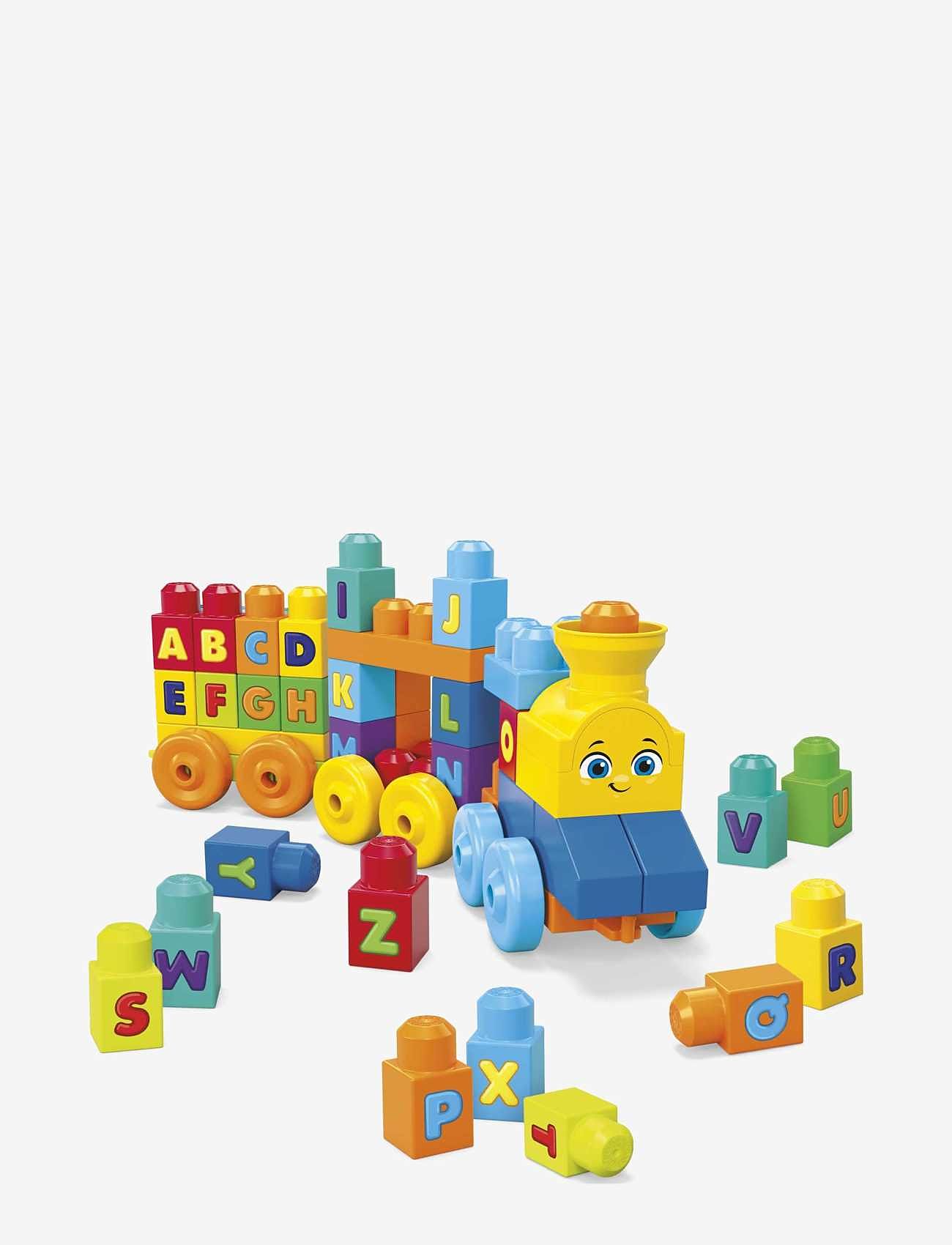 MEGA Bloks - BLOKS First Builders ABC Musical Train Toy Building Blocks with Music (50 Pieces) for Toddler - byggeklodser - multi color - 1