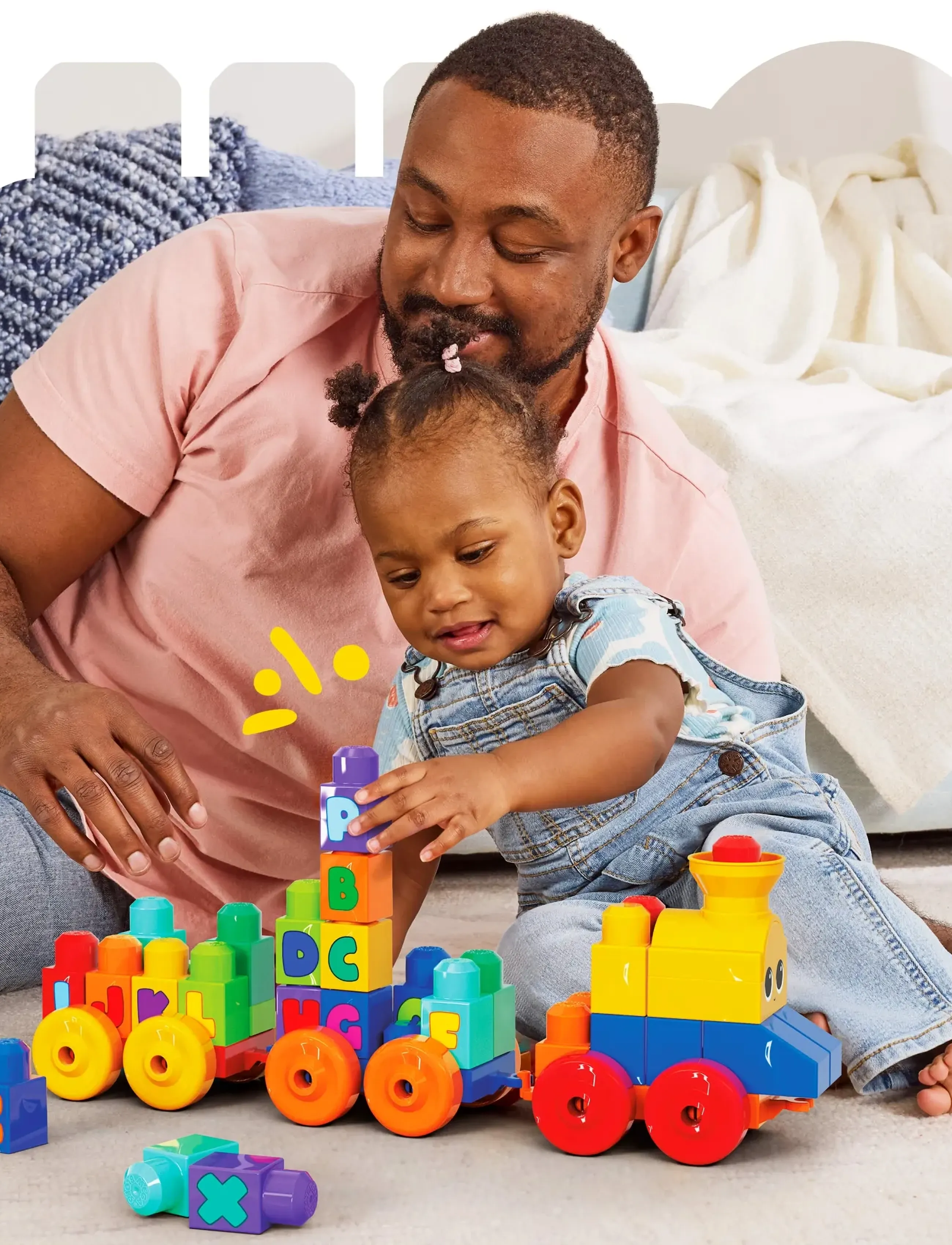 MEGA Bloks First Builders Abc Musical Train Toy Building Blocks With Music (50 Pieces) For Toddler, One Size, Sets & Blocks, Mehrfarbig/gemustert - Ki