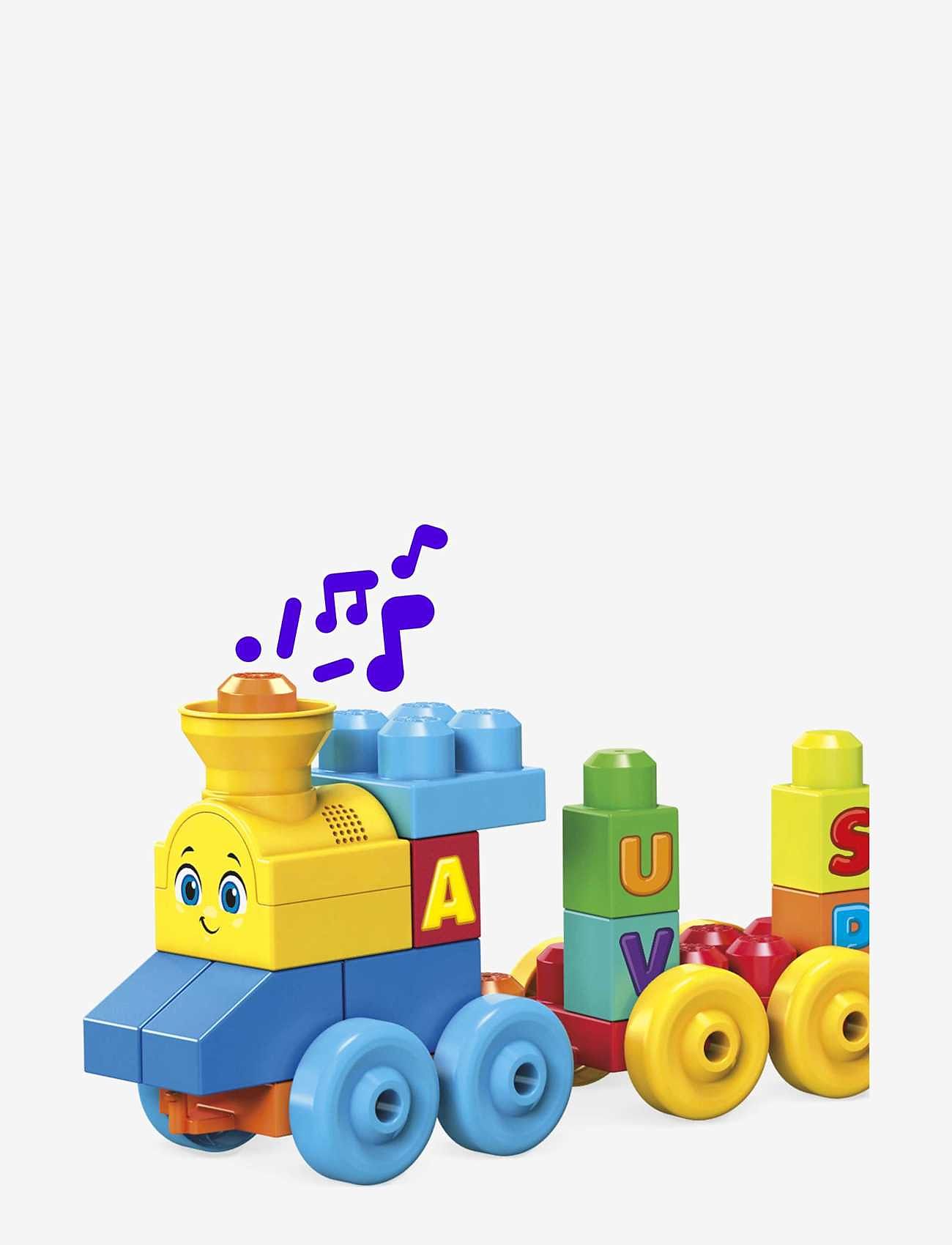 MEGA Bloks - BLOKS First Builders ABC Musical Train Toy Building Blocks with Music (50 Pieces) for Toddler - byggeklodser - multi color - 2