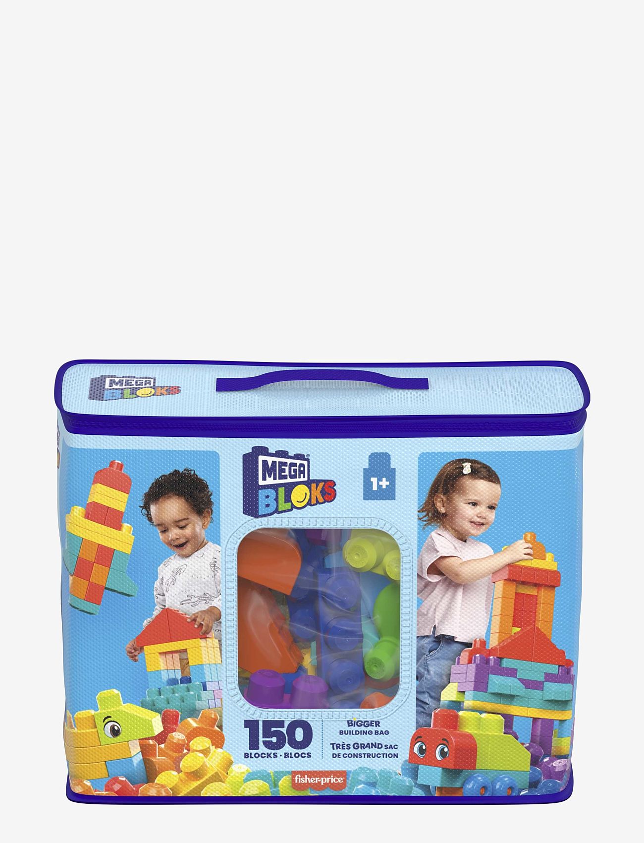MEGA Bloks - BLOKS First Builders Bigger Building Bag Toy Blocks with Storage Bag (150 Pieces) for Toddler - multi color - 1