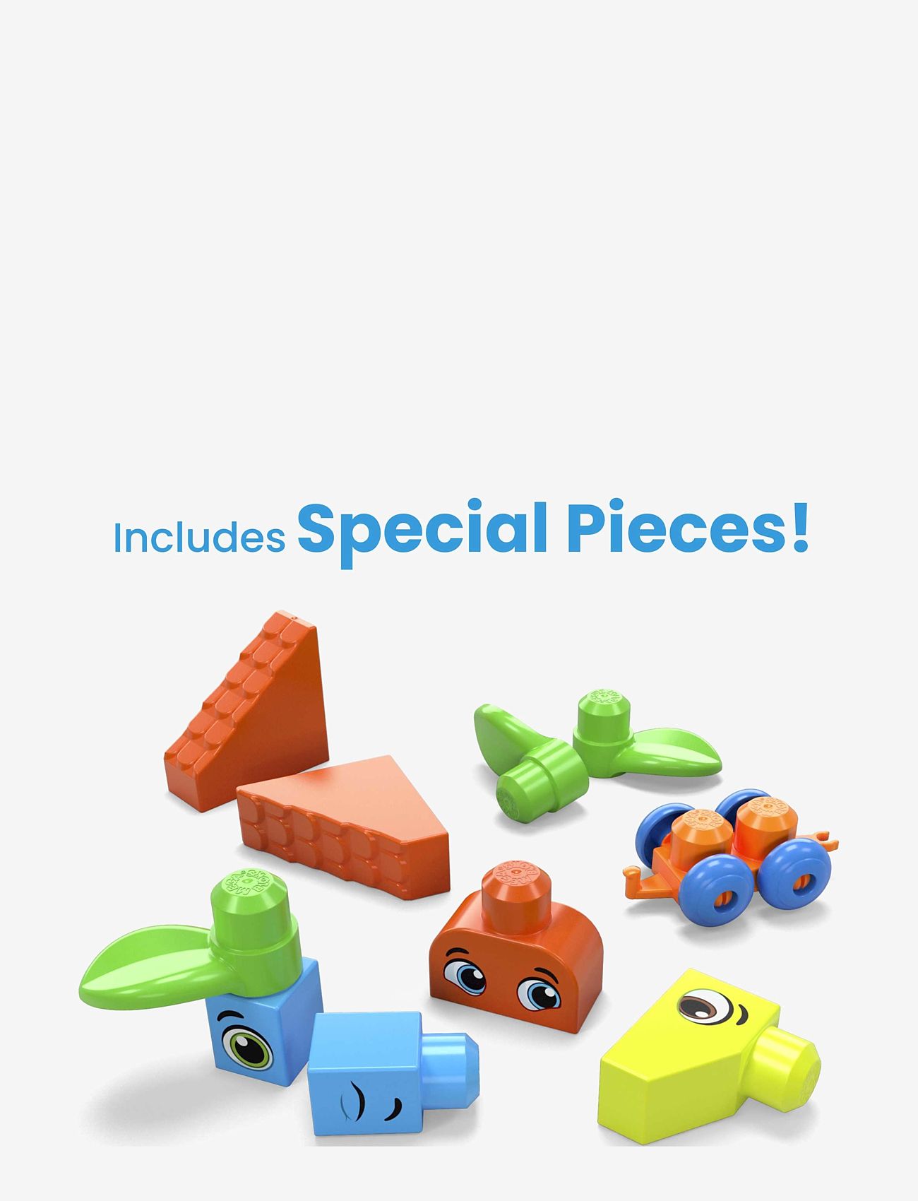 MEGA Bloks - BLOKS First Builders Bigger Building Bag Toy Blocks with Storage Bag (150 Pieces) for Toddler - multi color - 3