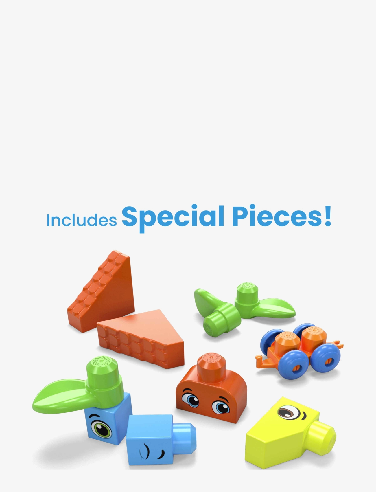 MEGA Bloks - BLOKS First Builders Bigger Building Bag Toy Blocks with Storage Bag (150 Pieces) for Toddler - multi color - 3