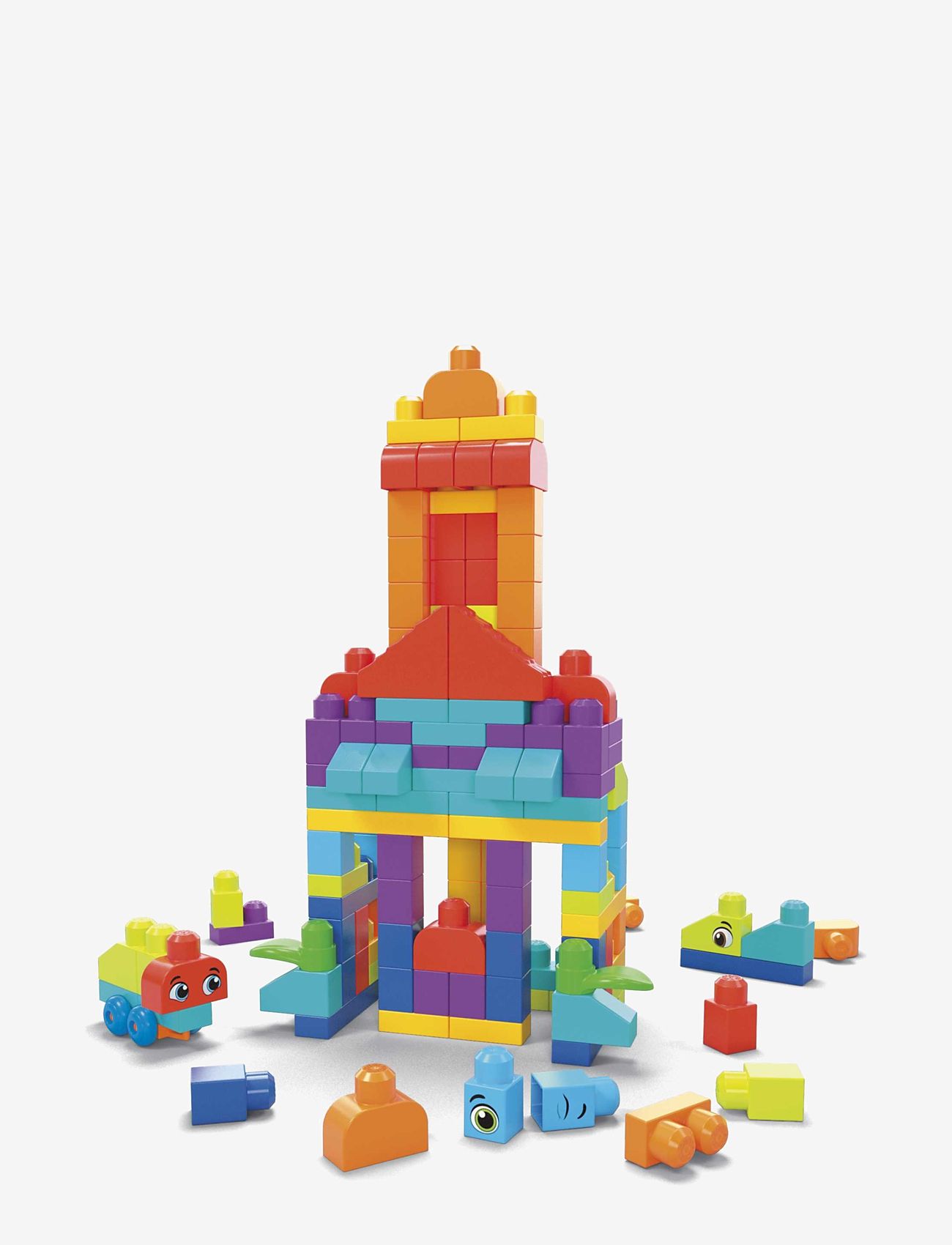MEGA Bloks - BLOKS First Builders Bigger Building Bag Toy Blocks with Storage Bag (150 Pieces) for Toddler - multi color - 4