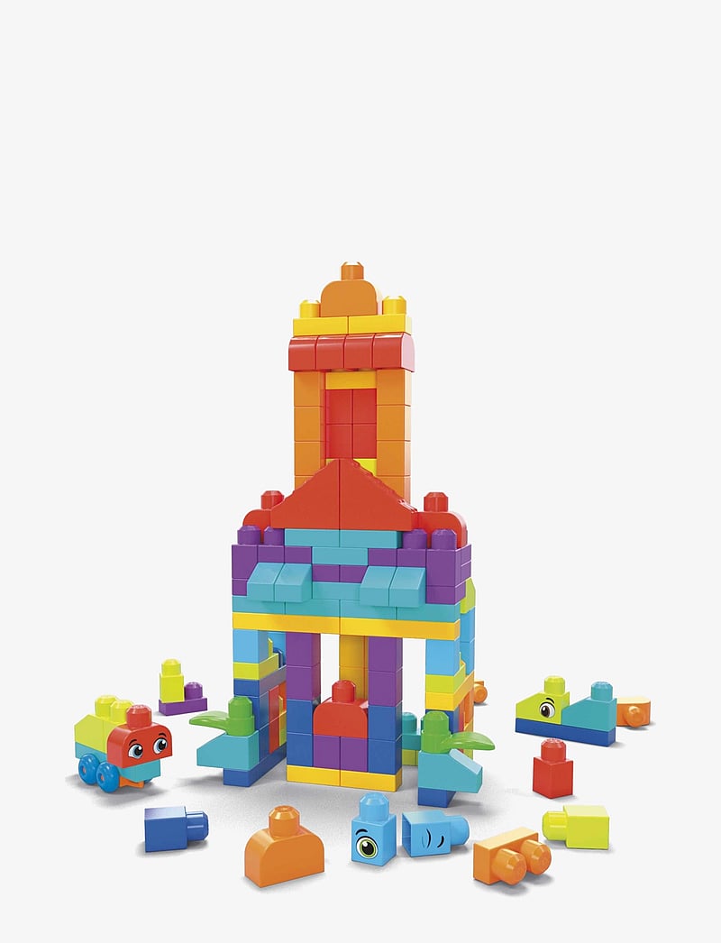 MEGA Bloks - BLOKS First Builders Bigger Building Bag Toy Blocks with Storage Bag (150 Pieces) for Toddler - multi color - 4