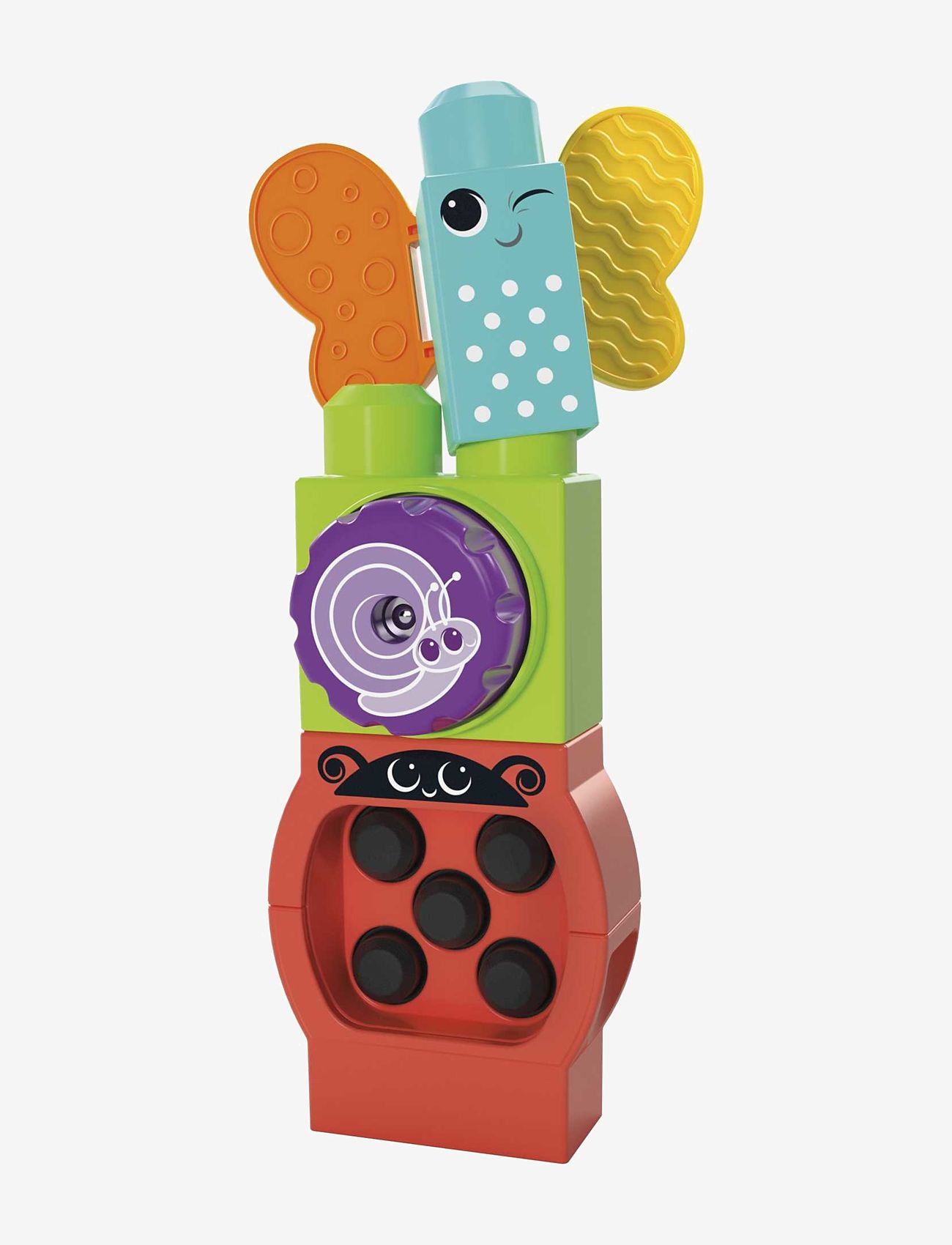 MEGA Bloks - BLOKS Move 'n Groove Caterpillar - stapelbara klossar - multi color - 3