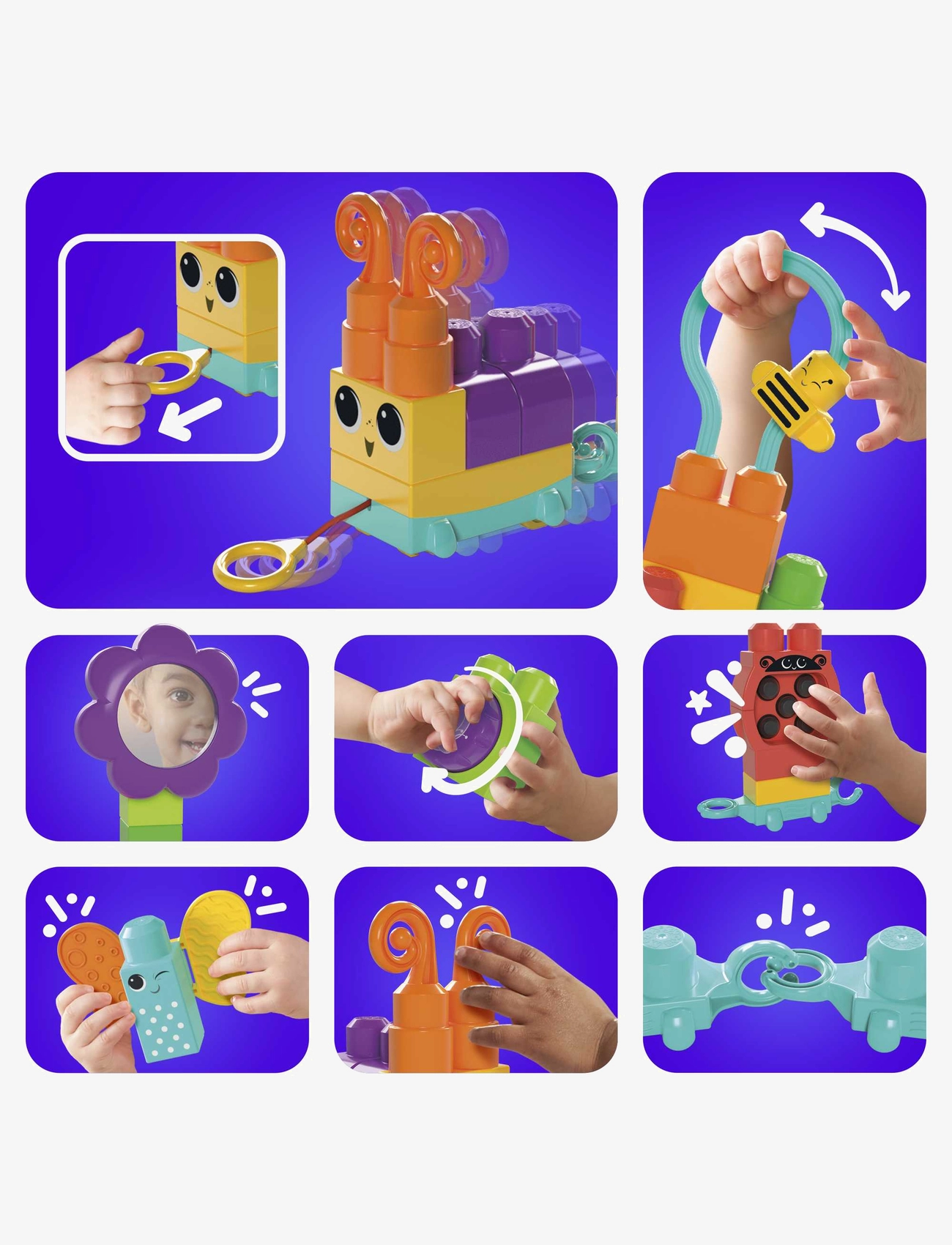 MEGA Bloks - BLOKS Move 'n Groove Caterpillar - stapelklötze - multi color - 4